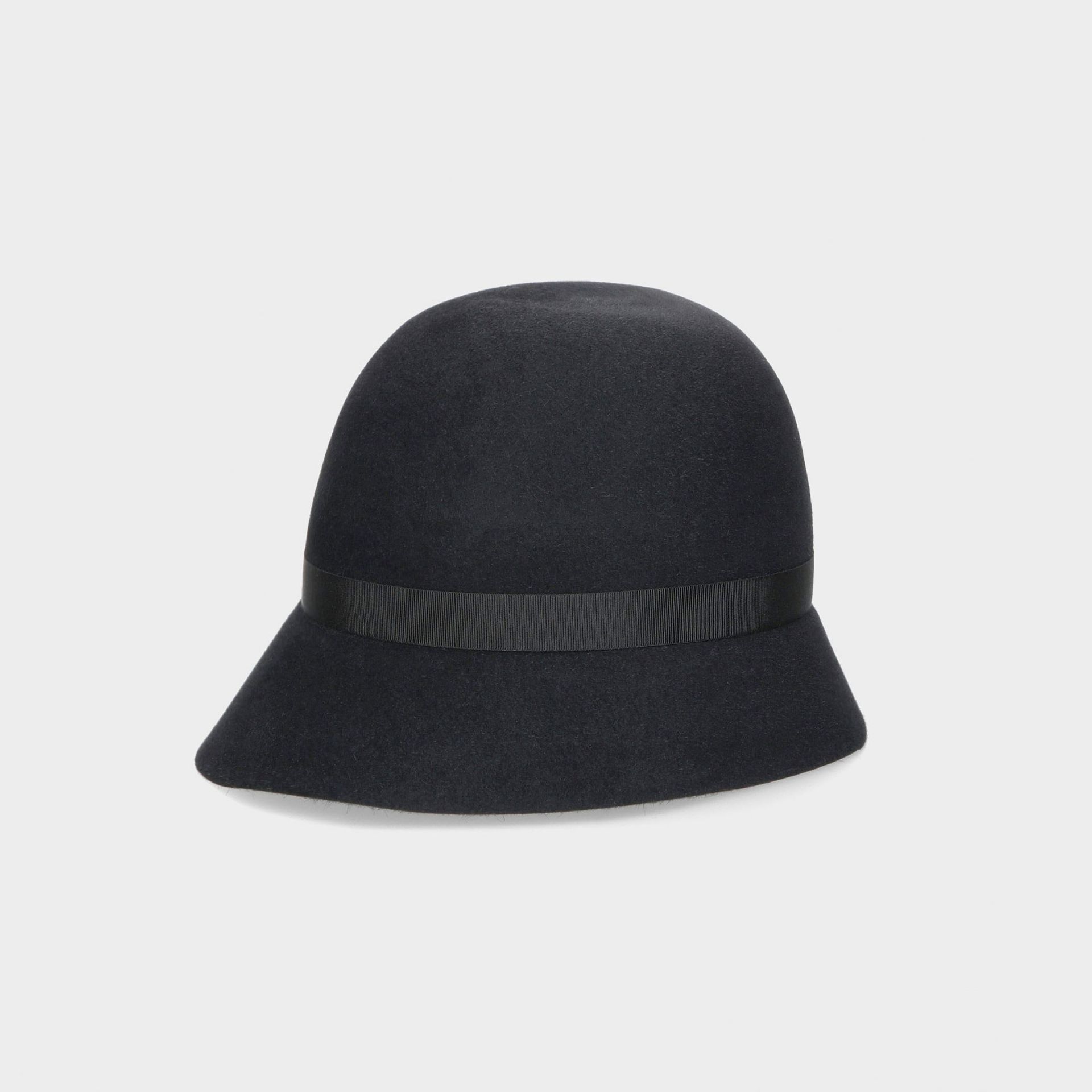 BORSALINO Cappello Nina Cloche Feltro Rasato Nero  270358-02A1