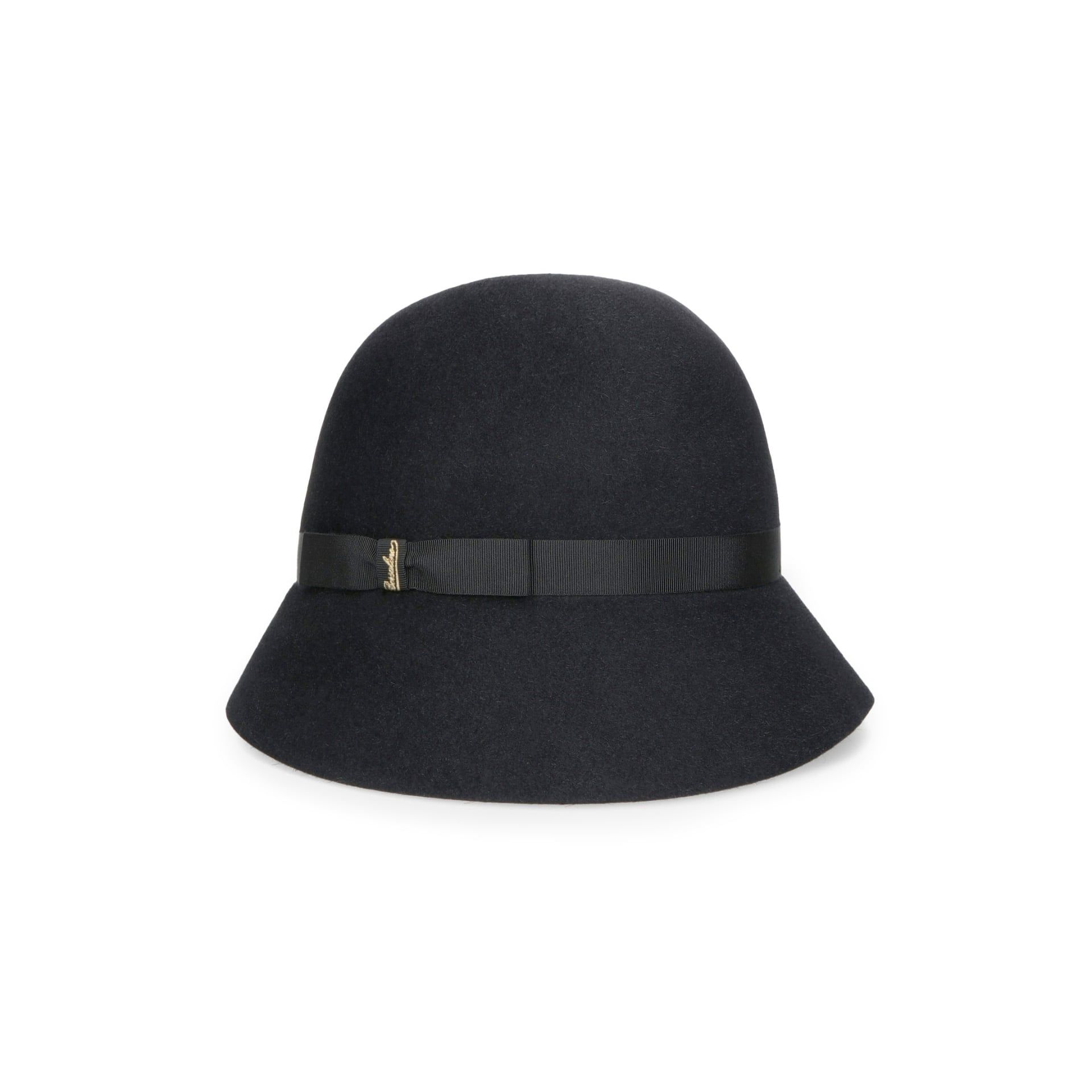 BORSALINO Cappello Nina Cloche Feltro Rasato Nero  270358-02A1