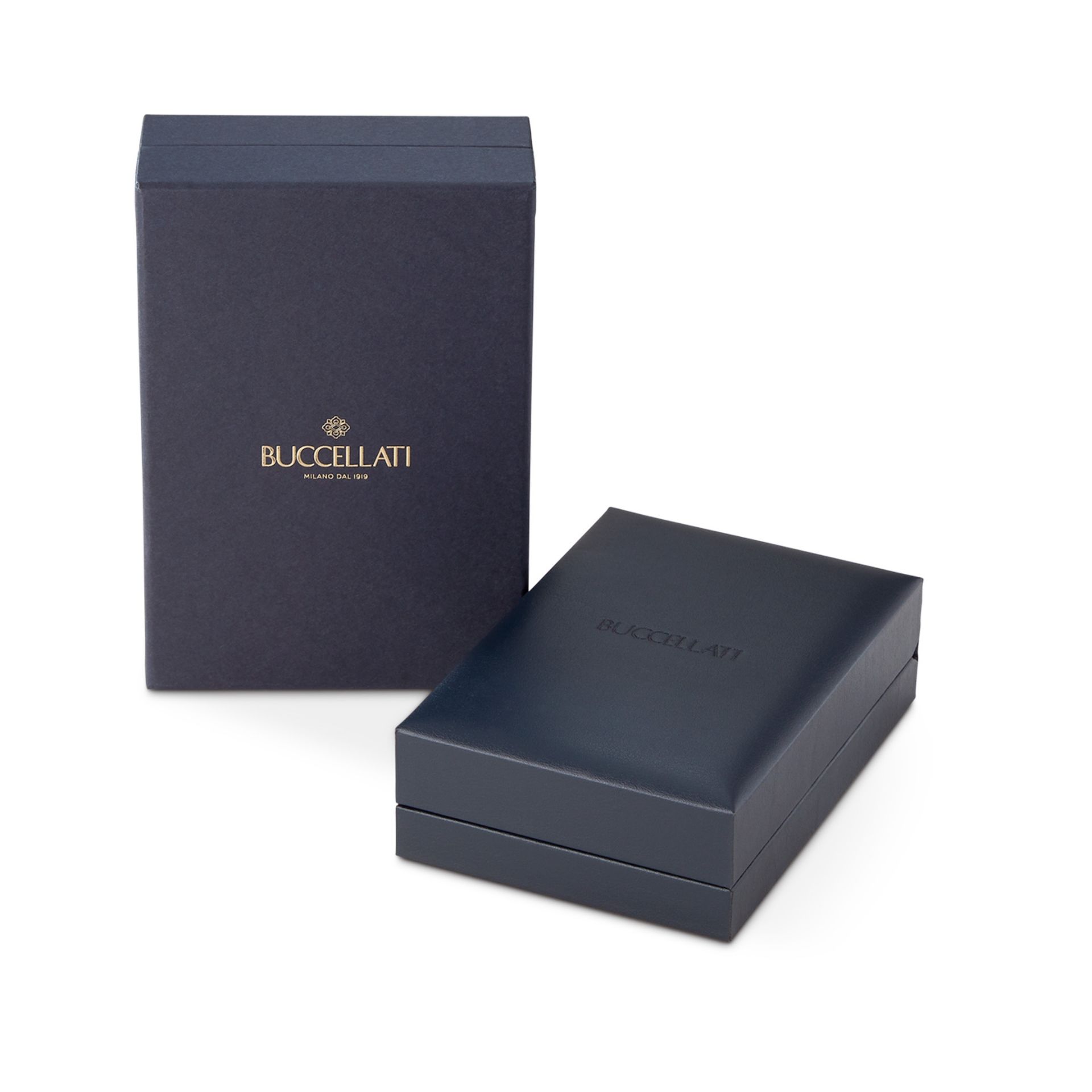 BUCCELLATI Pendente Macri Classica in Oro Giallo e Bianco con Diamanti Rotondi  JAUPEN015111