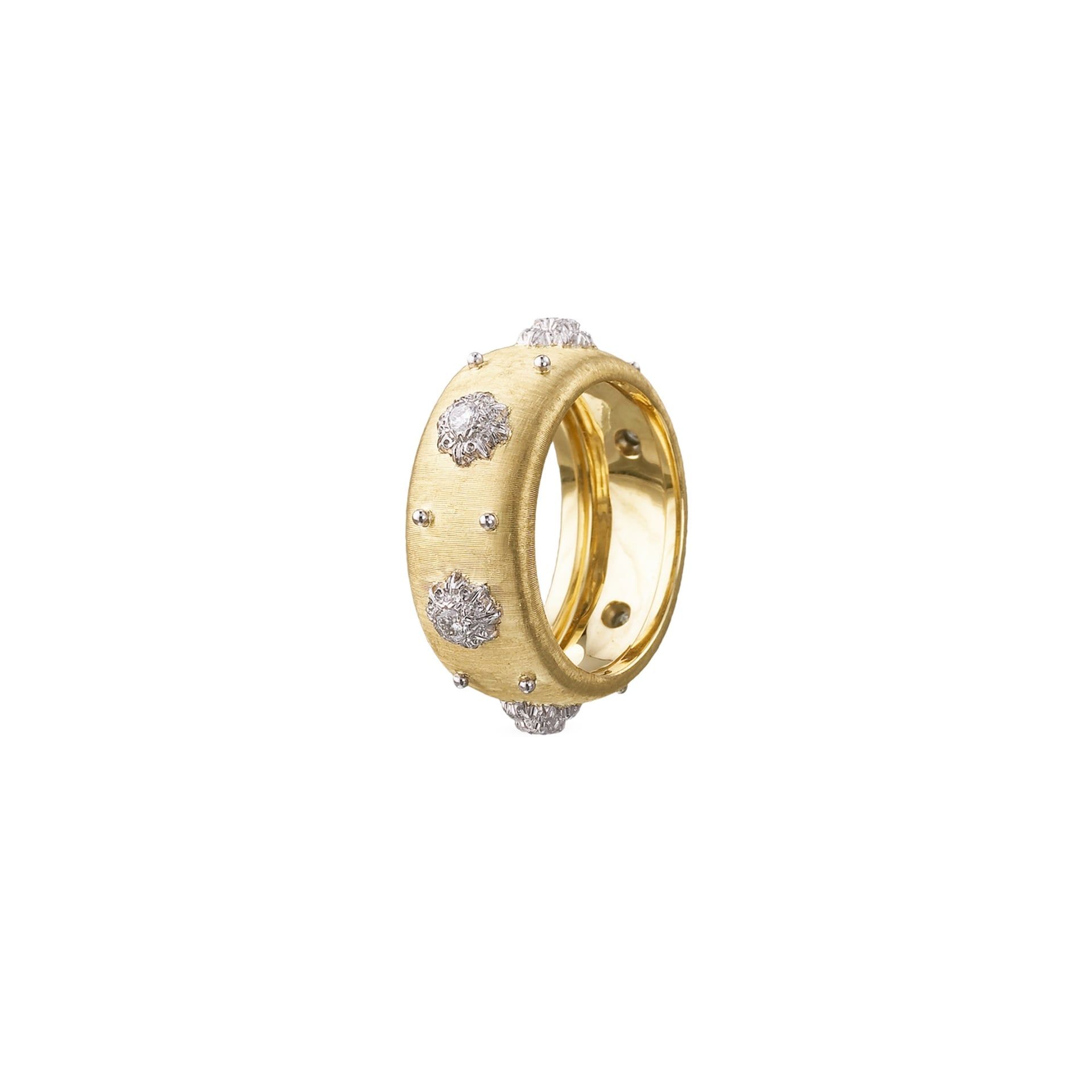 BUCCELLATI Anello Eternelle Macri in Oro Giallo e Bianco  JAUETE008417
