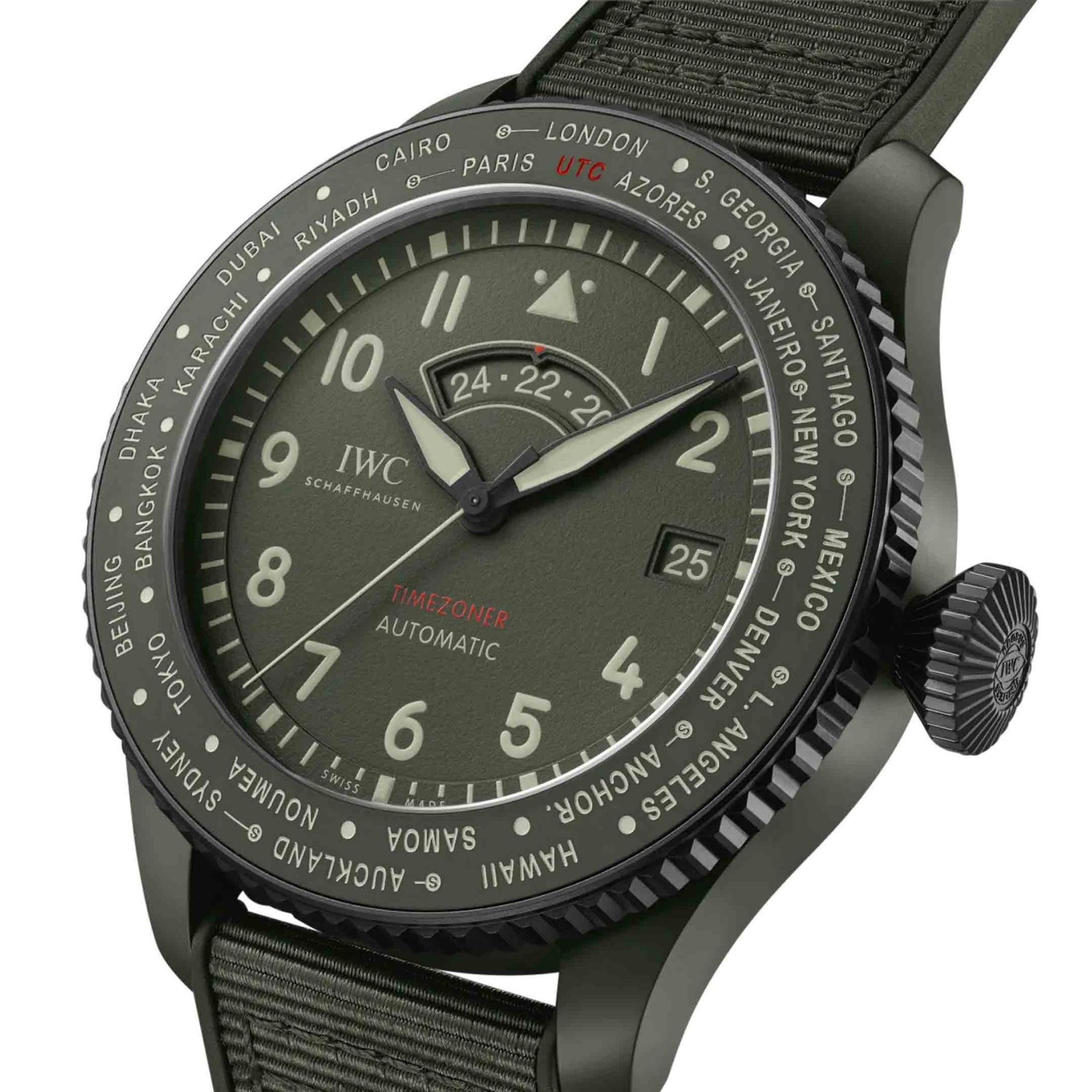 IWC Schaffhausen Pilot’s Watch Timezoner TOP GUN Woodland 46 MM IW395601