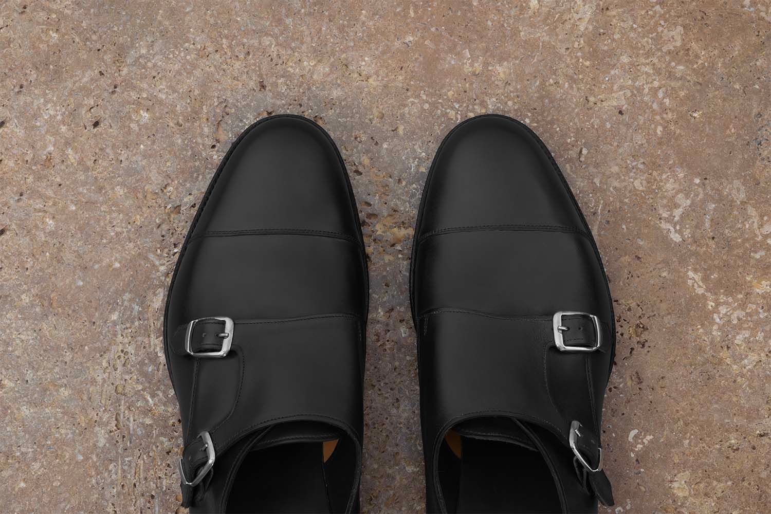 EDWARD GREEN Westminster - Doppia Fibbia - Black Delapre  WESTMINSTER