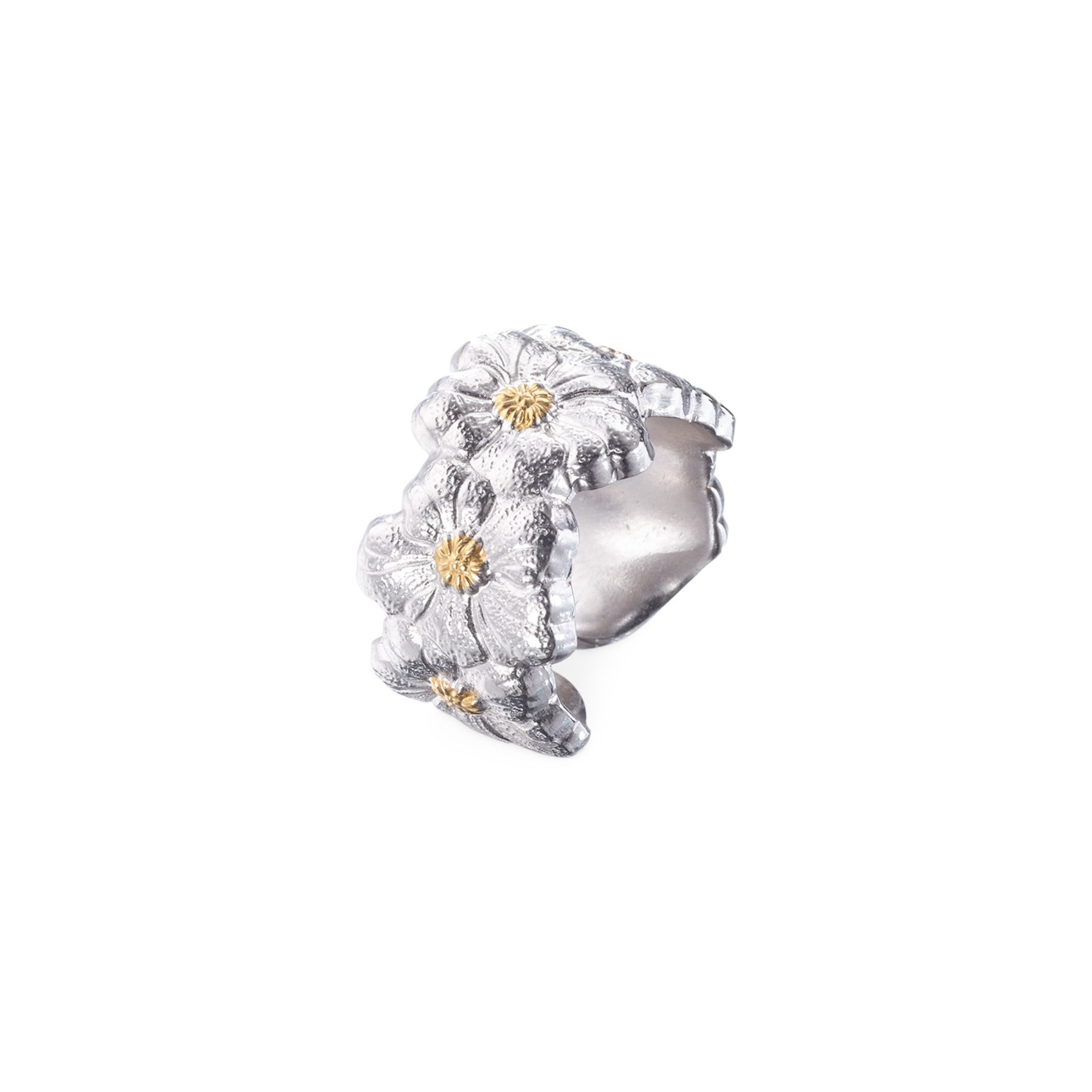 BUCCELLATI Anello Eternelle Blossoms Vermeil Gardenia in Argento  JAGETE023601