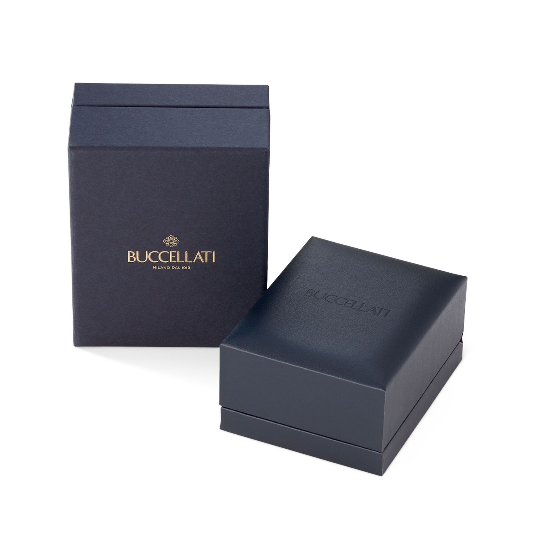 BUCCELLATI Orecchini Macri Classica in Oro Giallo e Bianco con Diamanti  JAUEAR006136