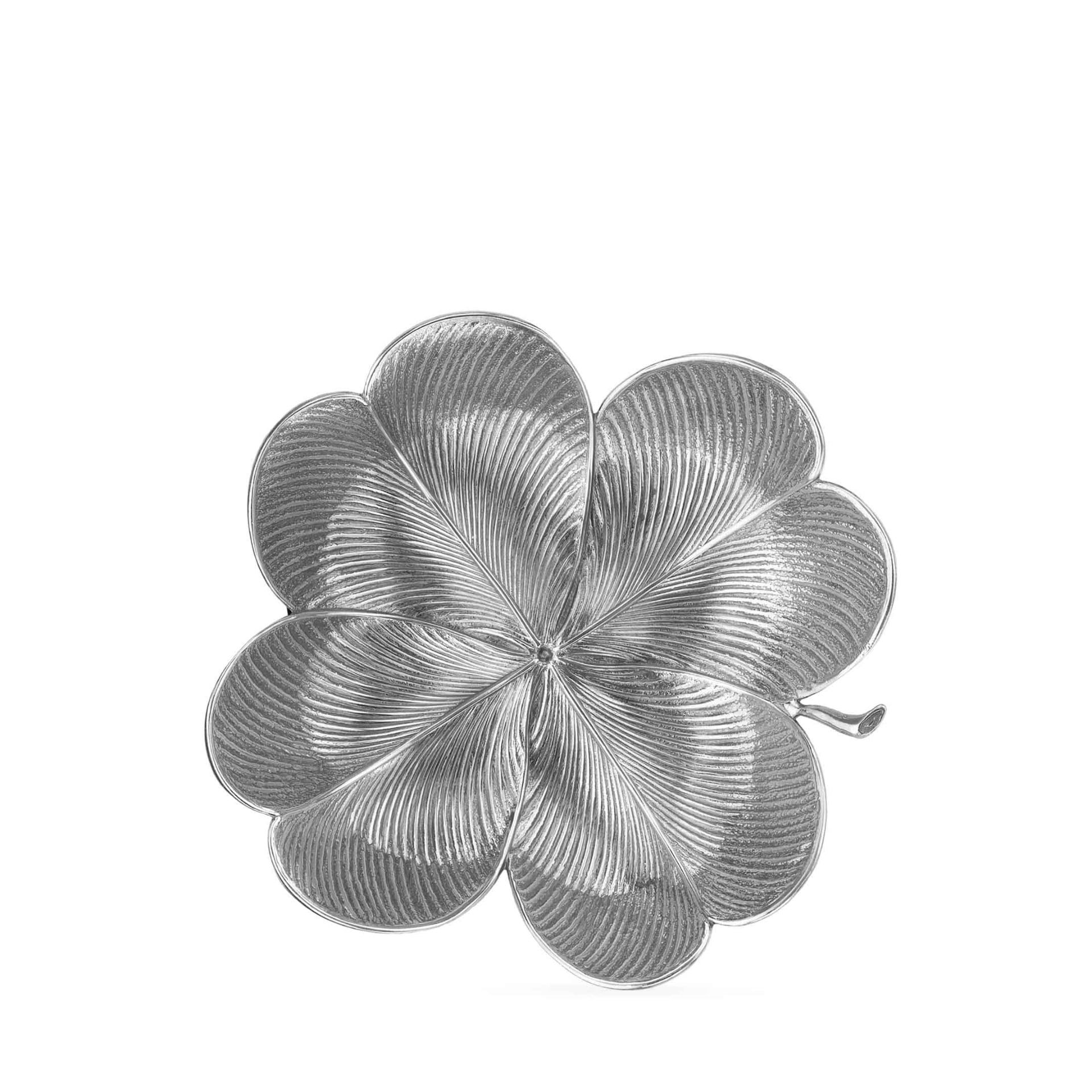 BUCCELLATI Ciotola Leaves Foglia di Trifoglio Media in Argento Ø 12,5 CM SAGBOW000210
