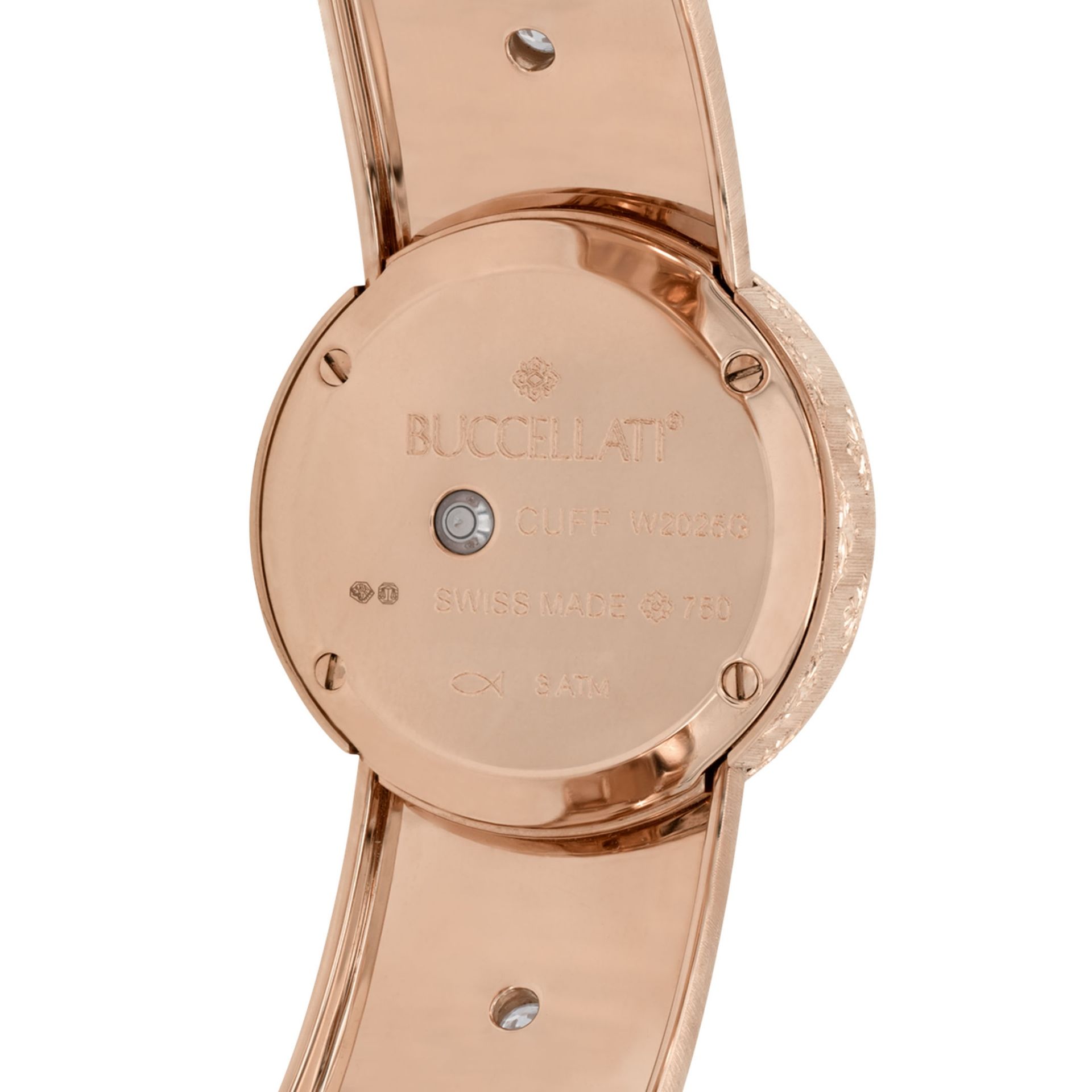 BUCCELLATI Macri Classica in Oro Rosa con Diamanti 24 MM WAULDG015795