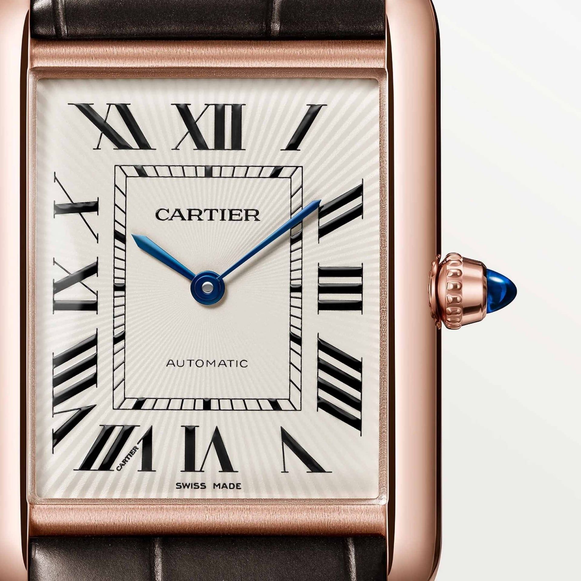 CARTIER Tank Louis Cartier Modello Grande, Oro Rosa, Pelle 38,1 X 27,75 MM WGTA0346