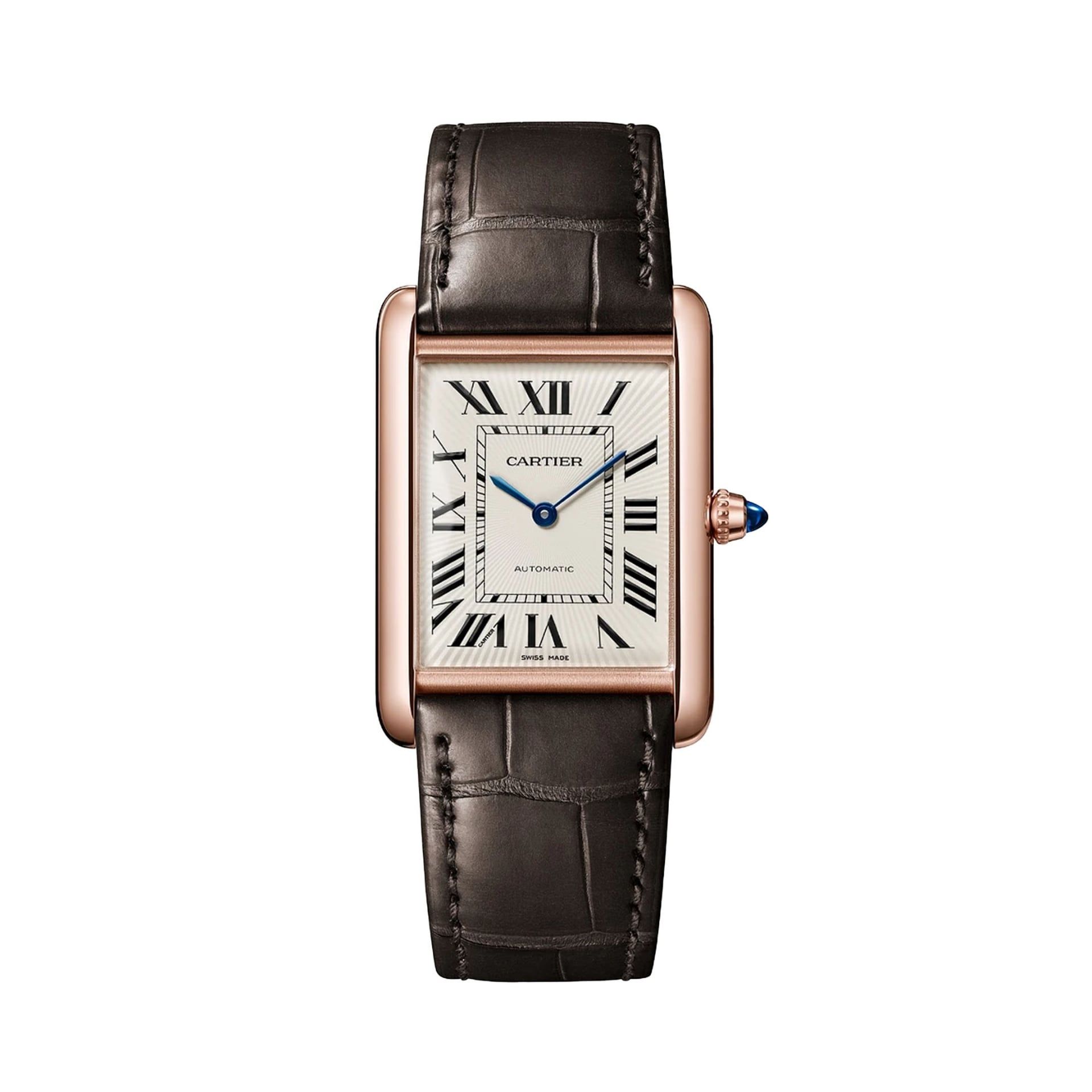 CARTIER Tank Louis Cartier Modello Grande, Oro Rosa, Pelle 38,1 X 27,75 MM WGTA0346