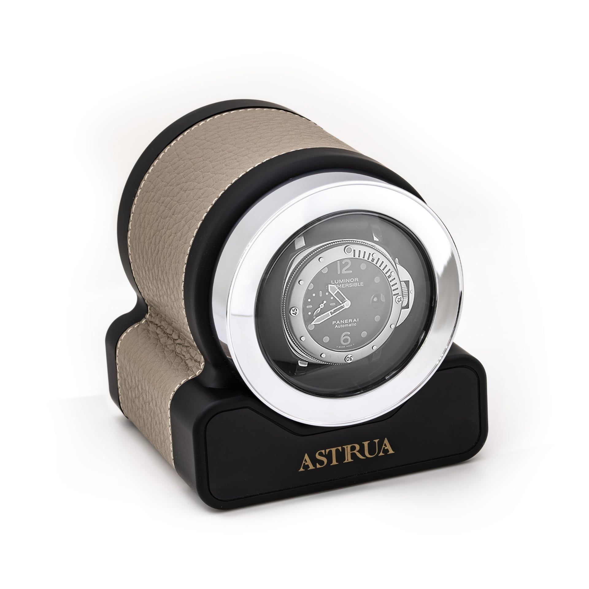 SCATOLA DEL TEMPO Rotor One Pelle Grana Dollaro Taupe Edizione Astrua  ROTOR ONE