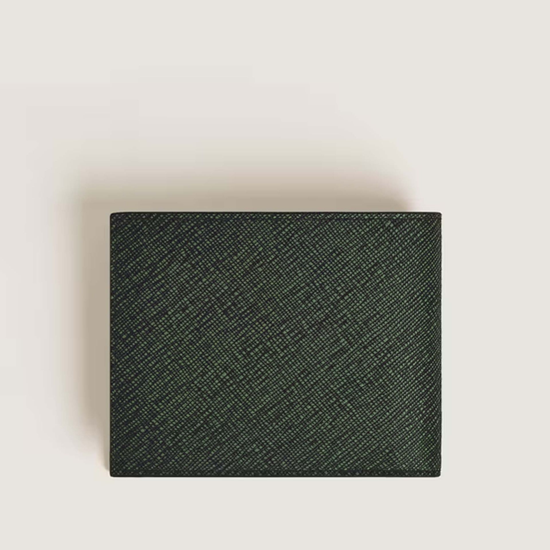 MONTBLANC Portafoglio  6 Tasche Tweed Kaki in Pelle Sartorial  220385