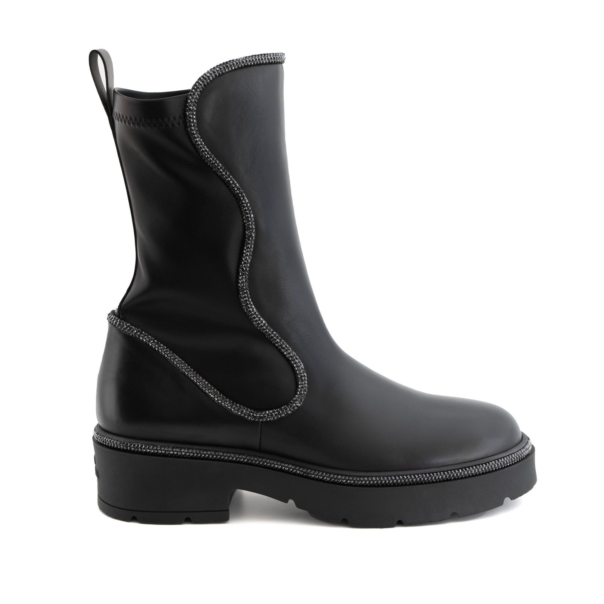RENE CAOVILLA Onda - Biker Nero  C12578-050-0001V050