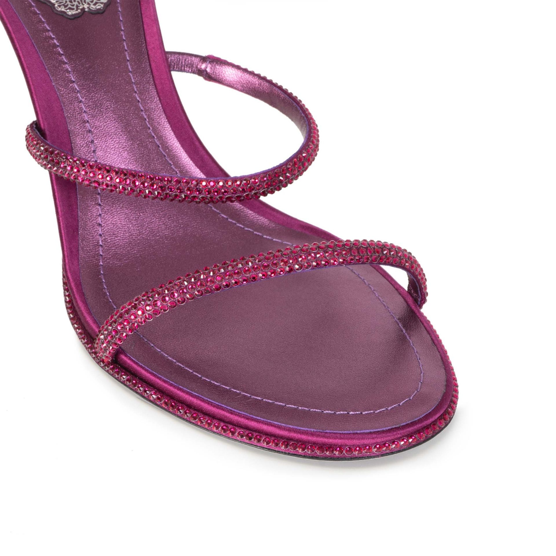 RENE CAOVILLA Cleo - Sandali Tacco Medio Porpora  C12538-080-R001Y357