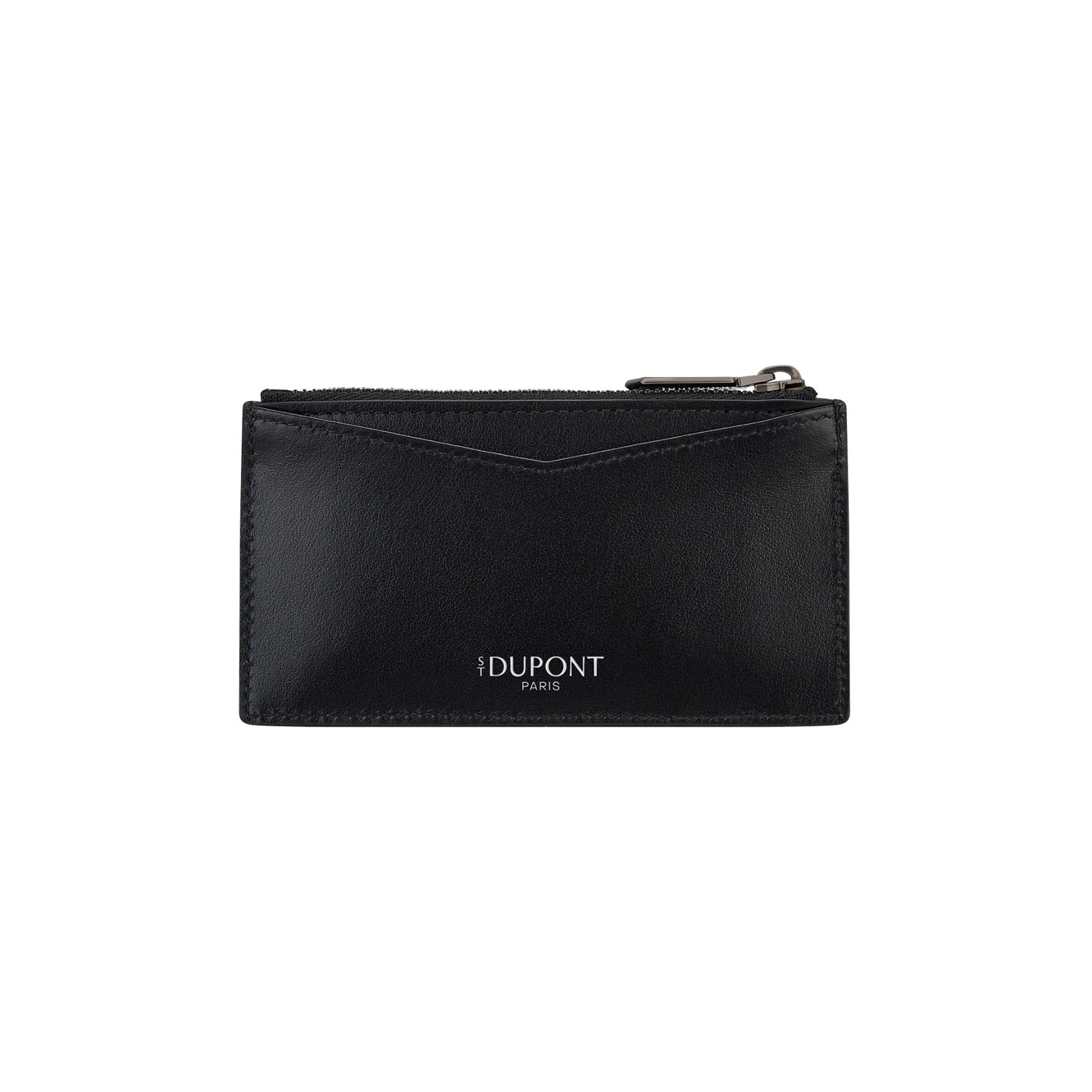 S. T. DUPONT Portacarte con Zip Apex Nero  1AX513BK1