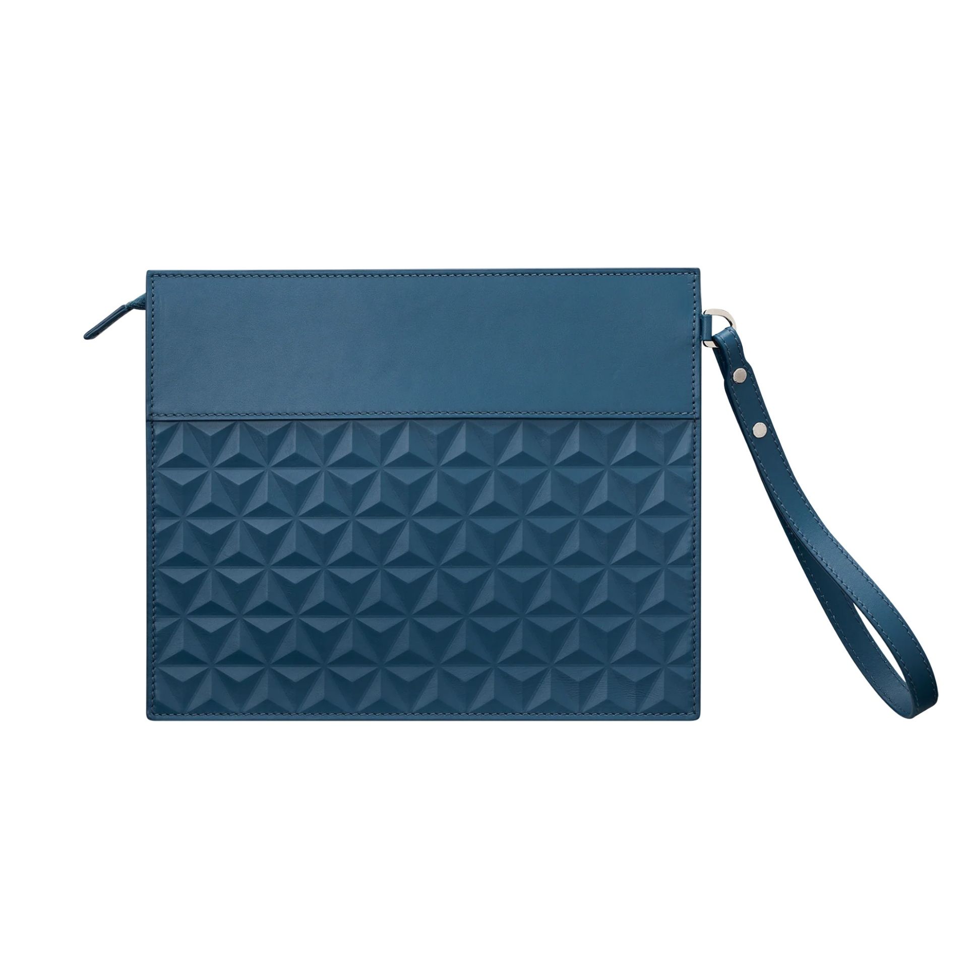 S. T. Dupont Pochette Apex Pelle Blu Scuro  1AX212UD1