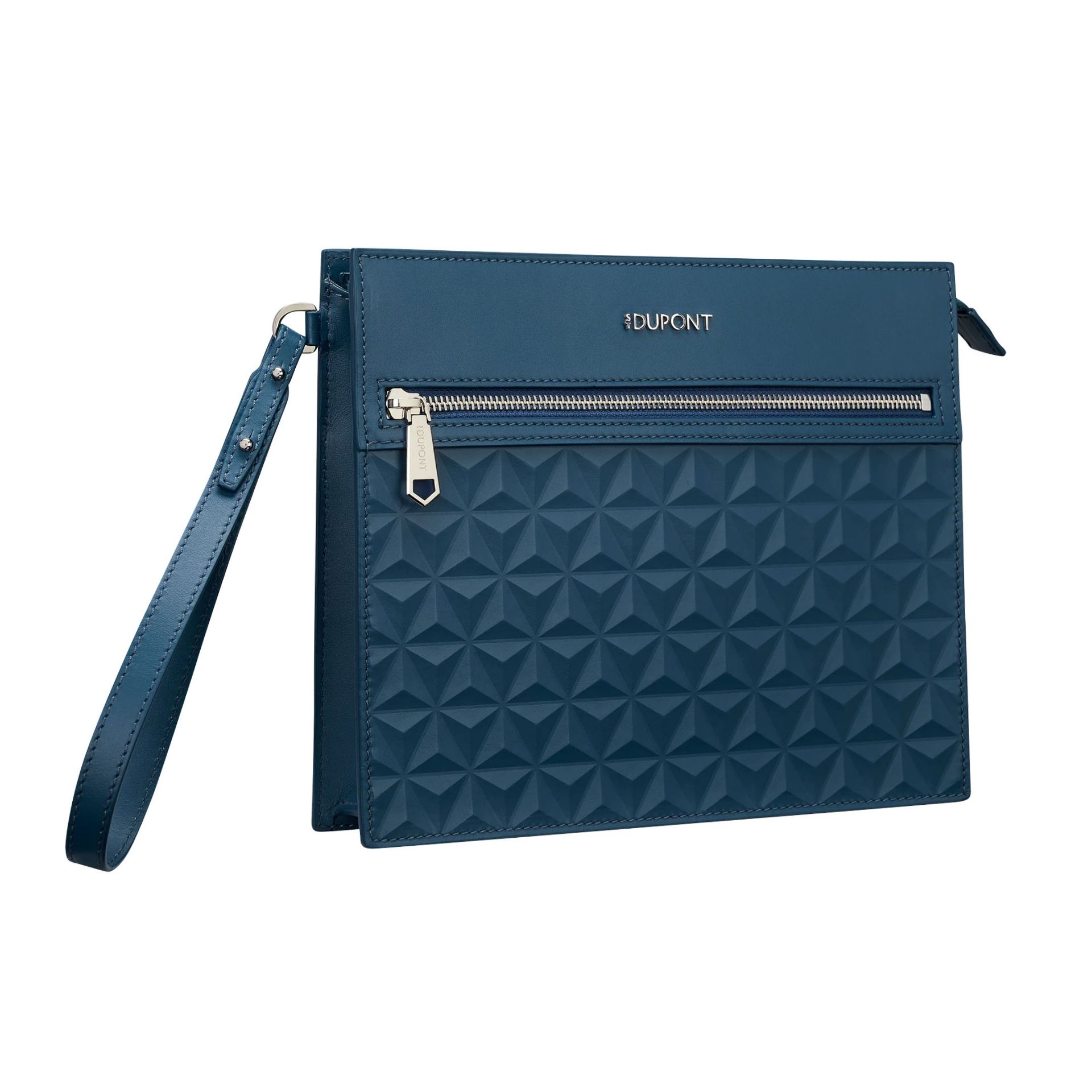 S. T. Dupont Pochette Apex Pelle Blu Scuro  1AX212UD1