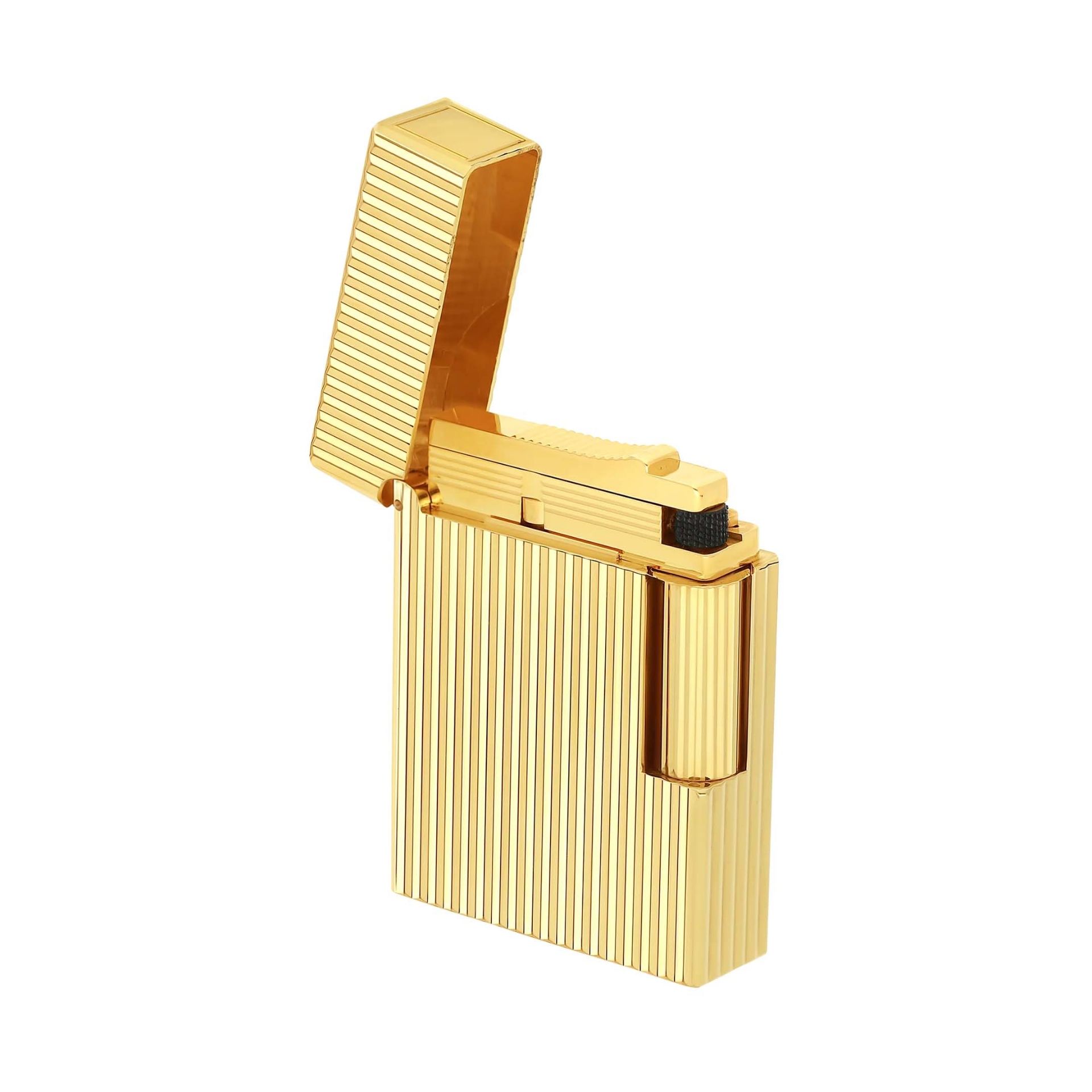 S. T. DUPONT Accendino Ligne 1 Guilloché Oro   C14020