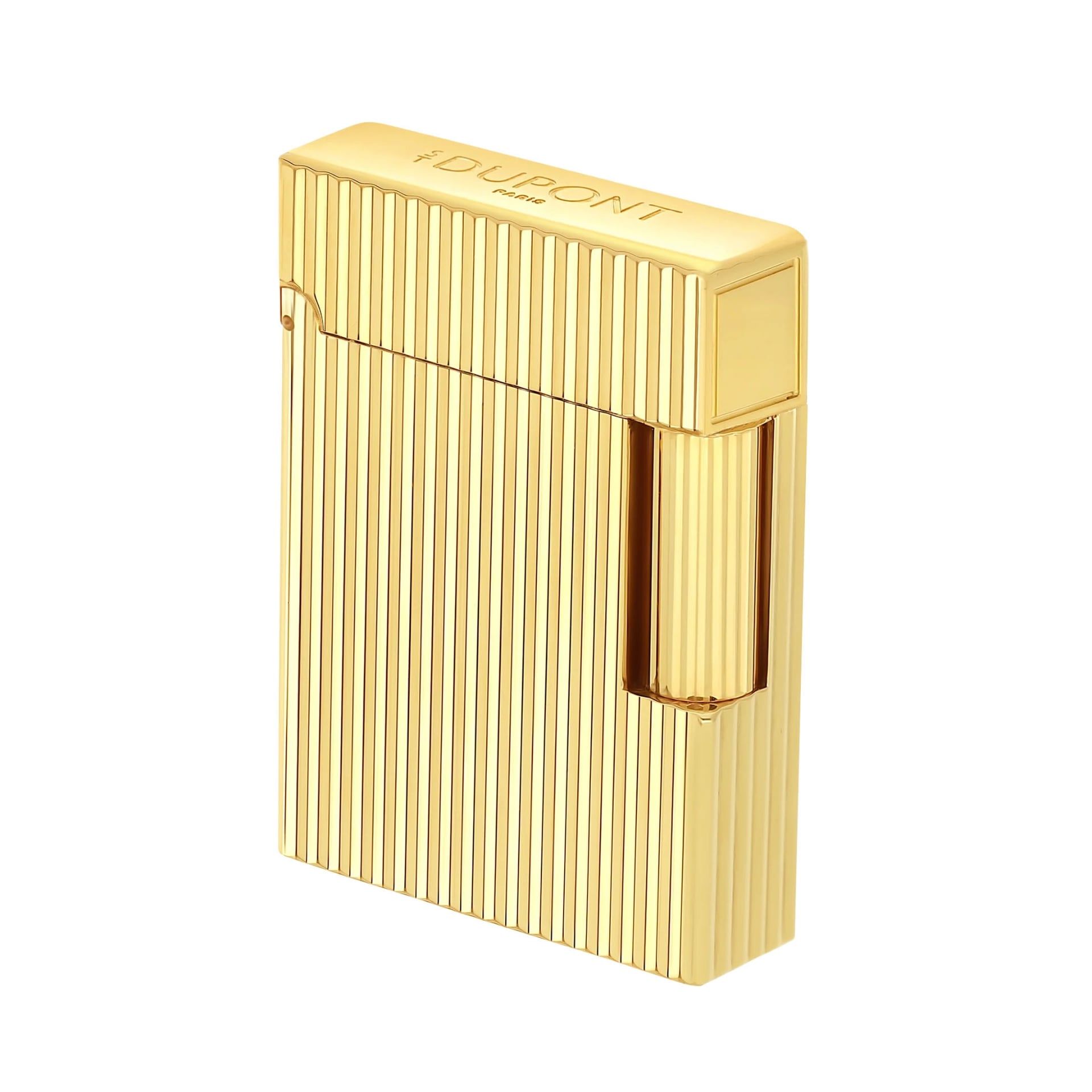 S. T. DUPONT Accendino Ligne 1 Guilloché Oro   C14020
