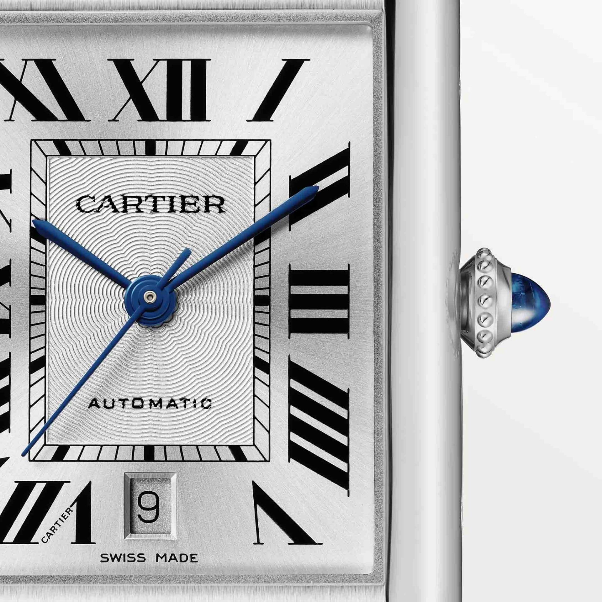 CARTIER Tank Must De Cartier Modello Extra-Large, Acciaio, Pelle 41 X 31  MM WSTA0141