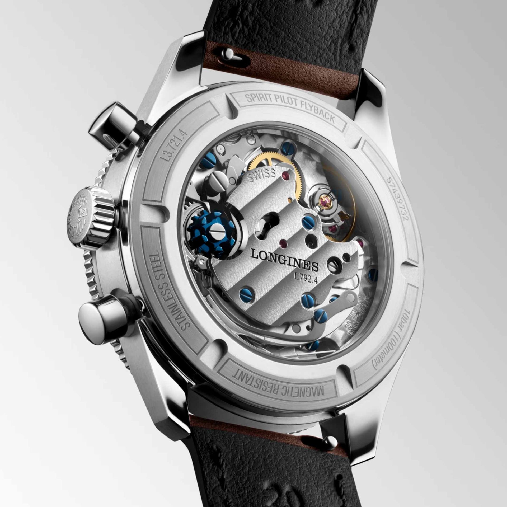 LONGINES Spirit Pilot Flyback 39,5 MM L3.721.4.53.2
