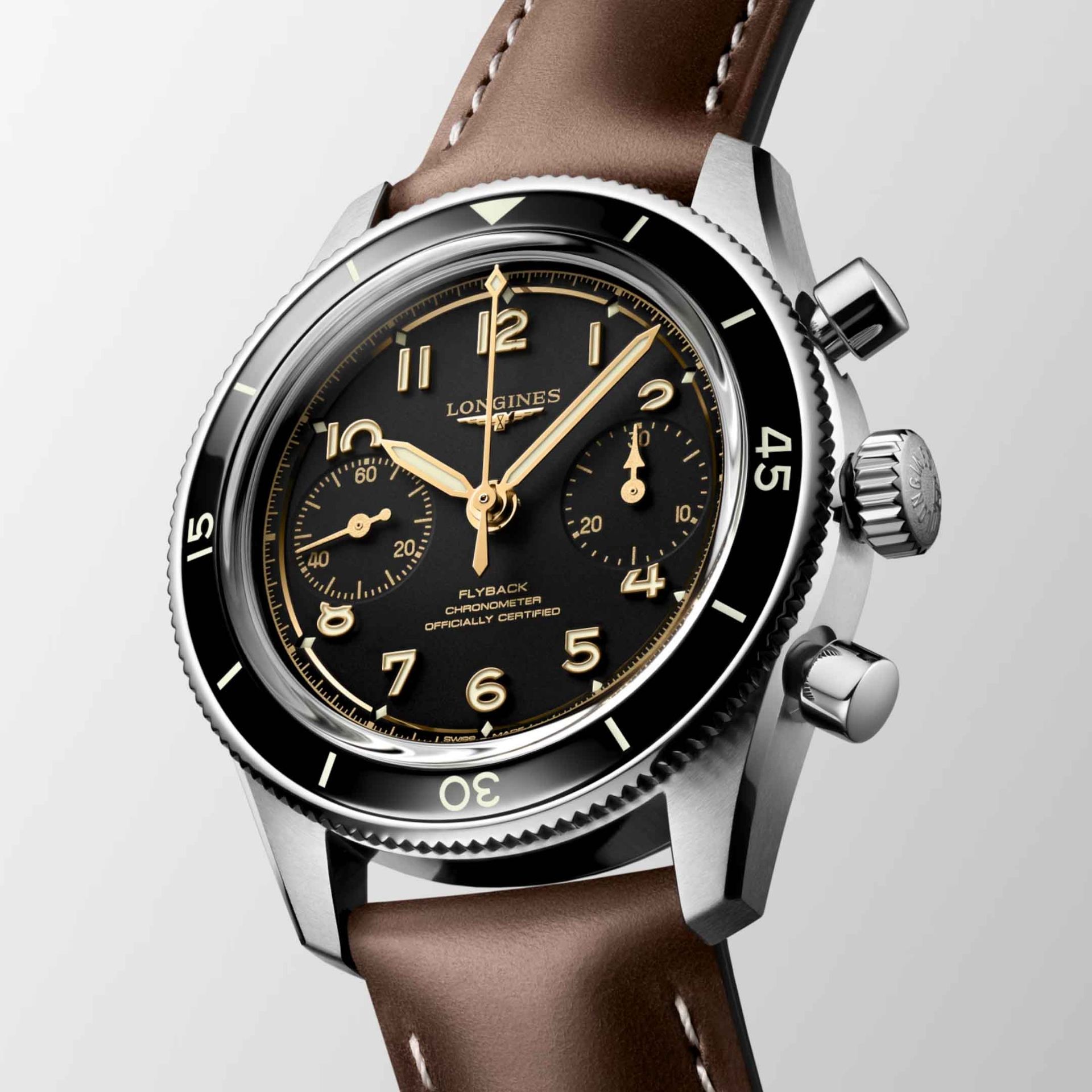 LONGINES Spirit Pilot Flyback 39,5 MM L3.721.4.53.2
