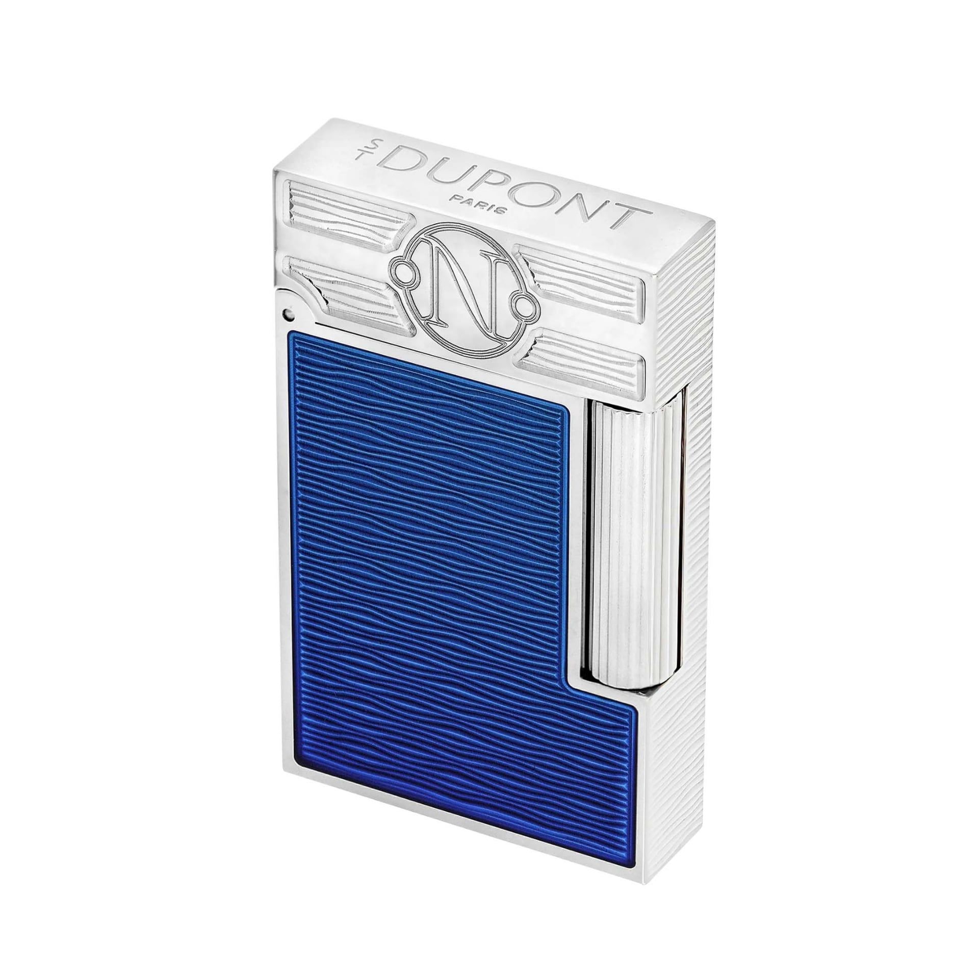 S. T. DUPONT Accendino Ligne 2 20'000 Leghe Sotto i Mari Laccato Blu Gulf Stream  C16051CL