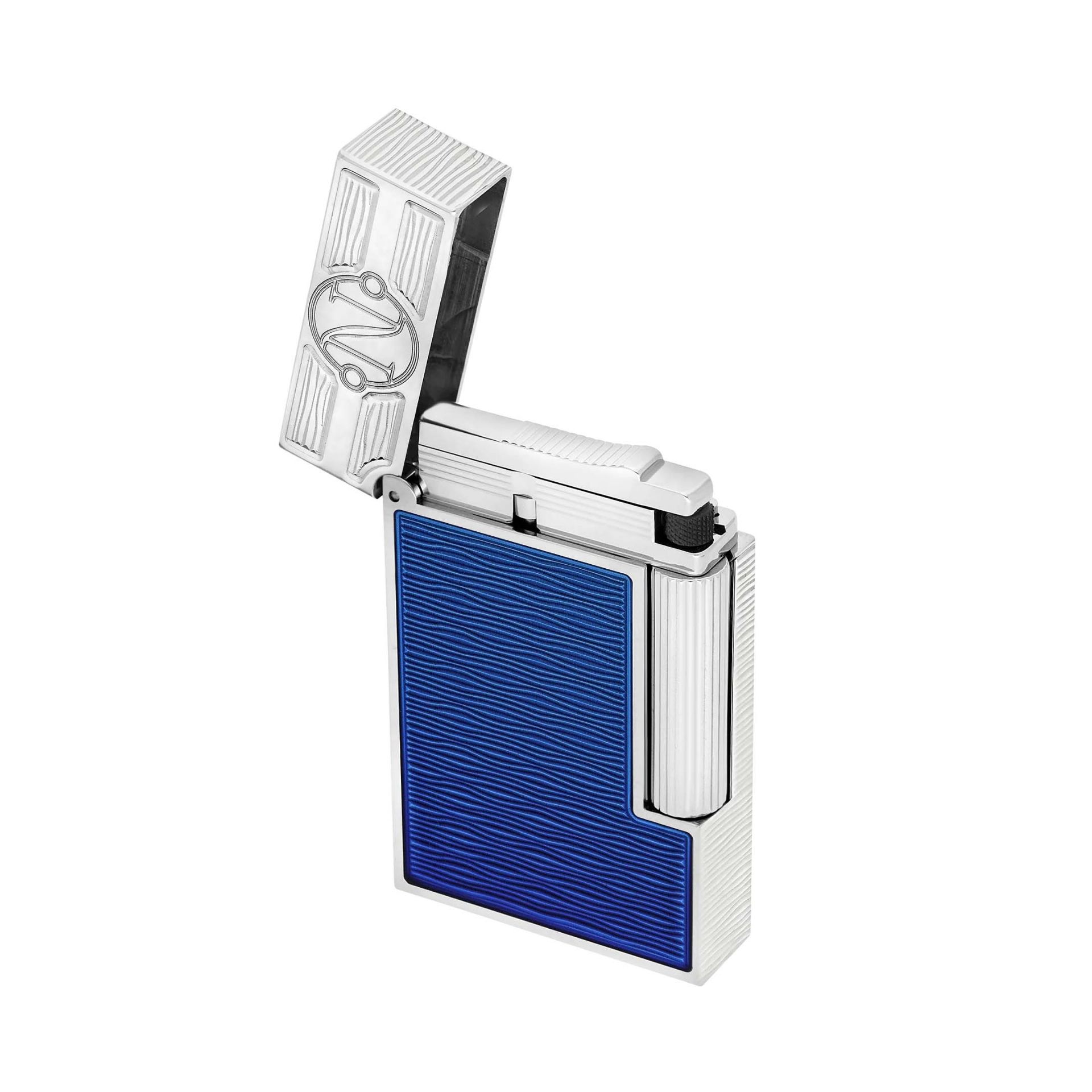 S. T. DUPONT Accendino Ligne 2 20'000 Leghe Sotto i Mari Laccato Blu Gulf Stream  C16051CL