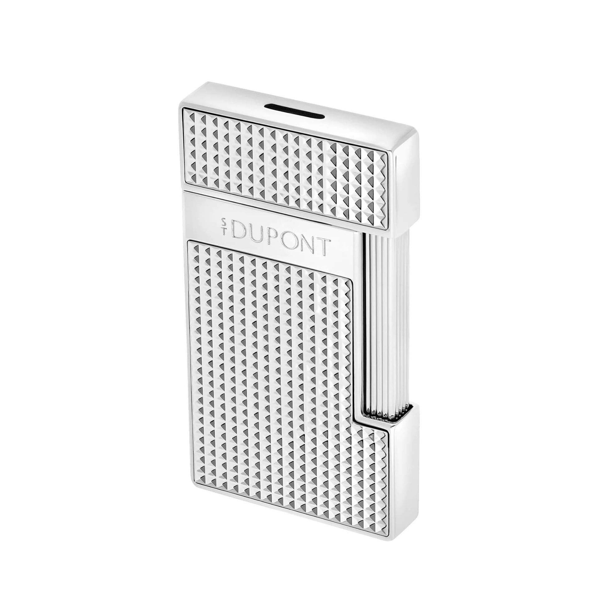 S. T. DUPONT Accendino Slimmy Testa di Diamante Argento  028120