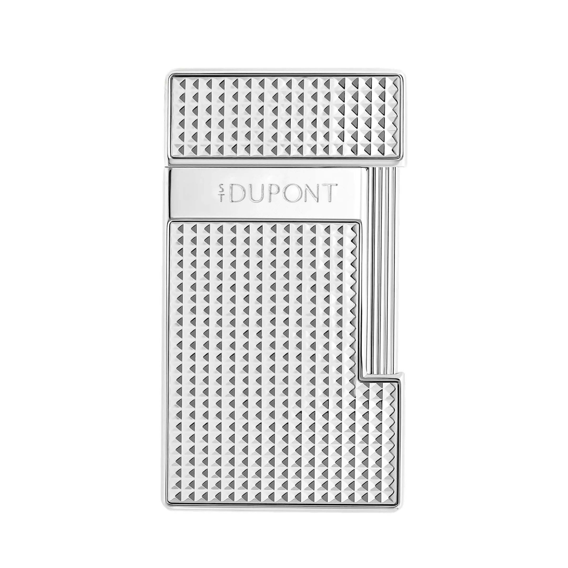 S. T. DUPONT Accendino Slimmy Testa di Diamante Argento  028120