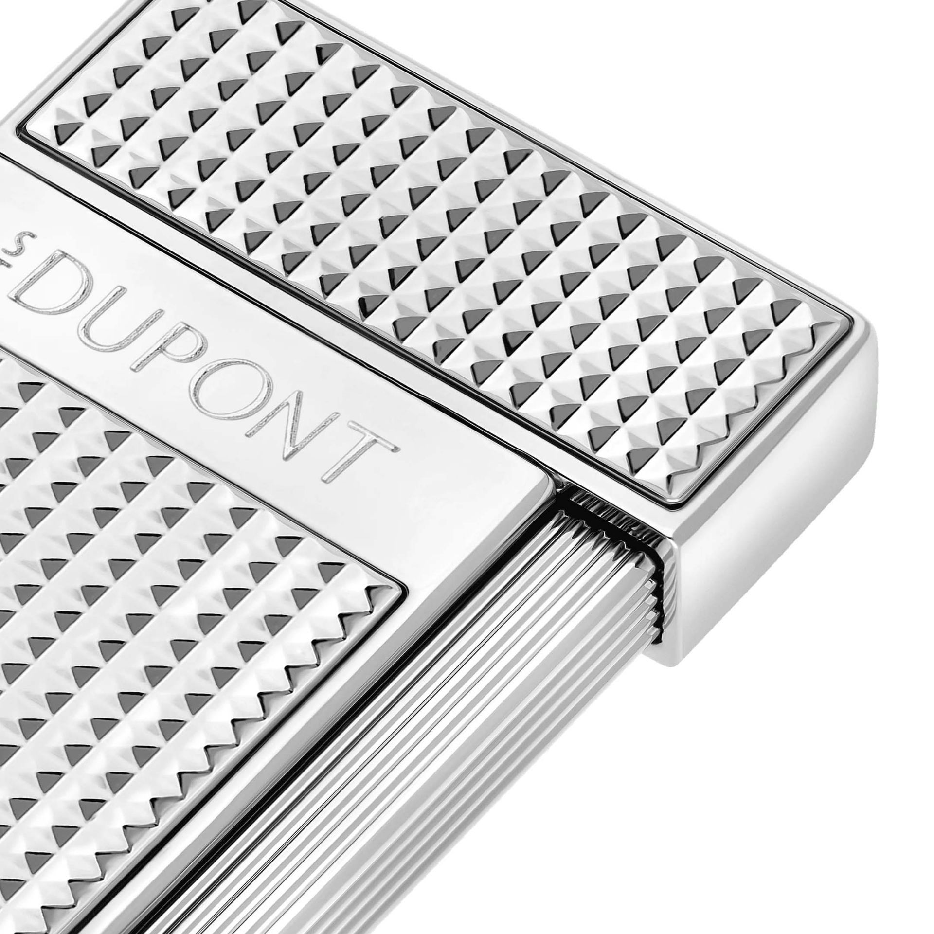 S. T. DUPONT Accendino Slimmy Testa di Diamante Argento  028120