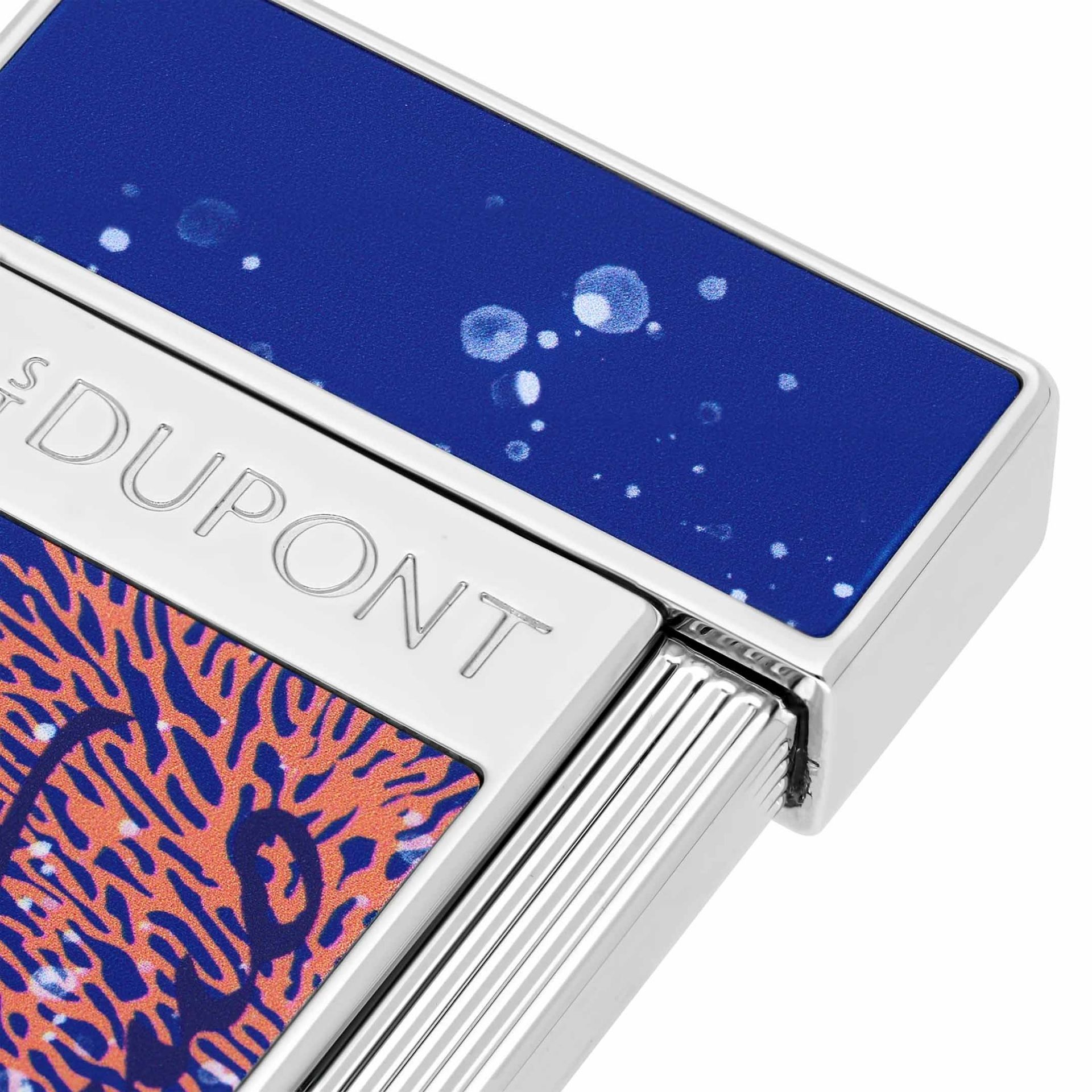 S. T. Dupont Accendino Slimmy 20'000 Leghe Sotto i Mari Laccato Blu Reale  028053