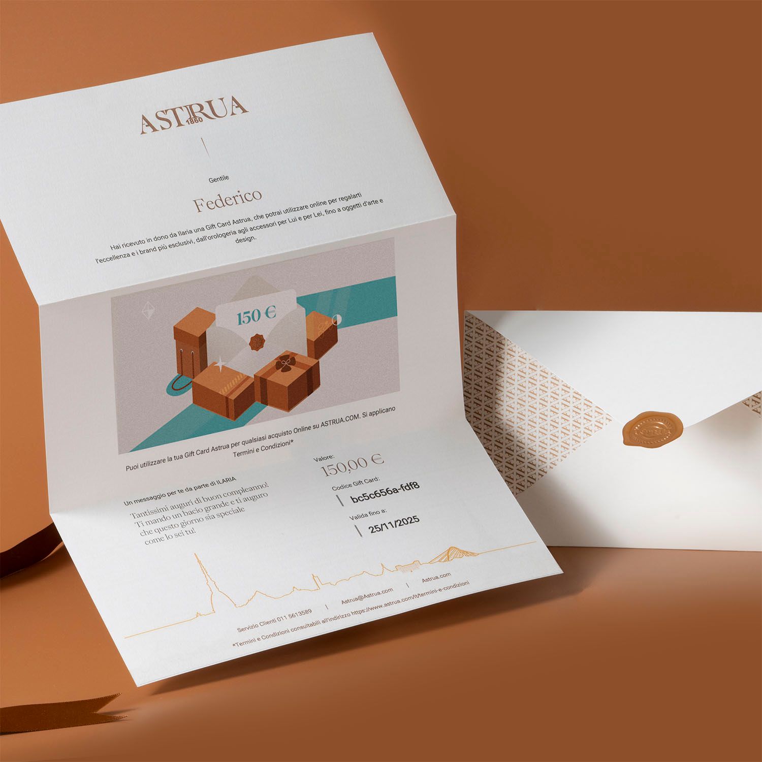  Gift Card Astrua • 150€  GIFT150