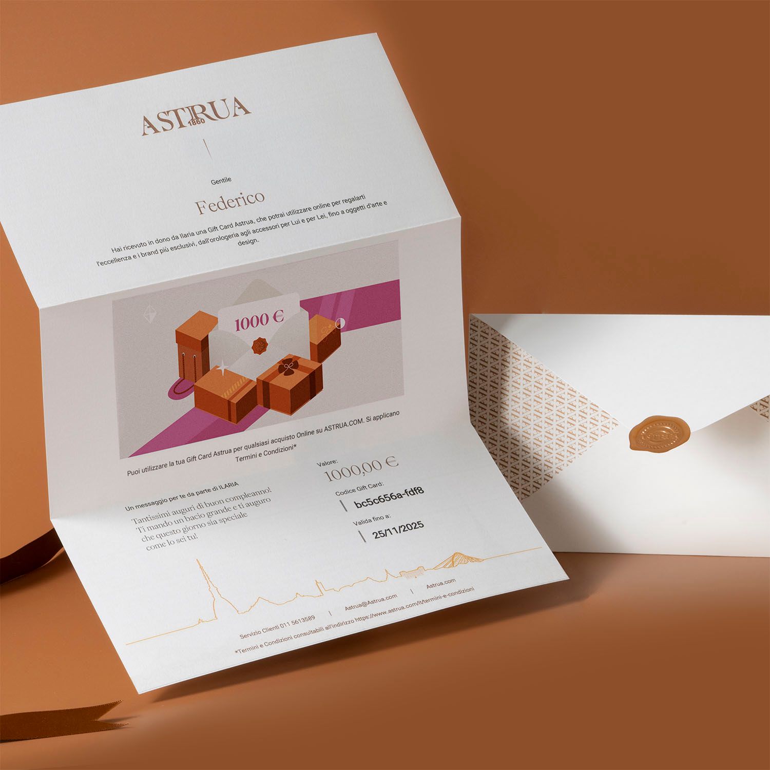  Gift Card Astrua • 1000€  GIFT1000