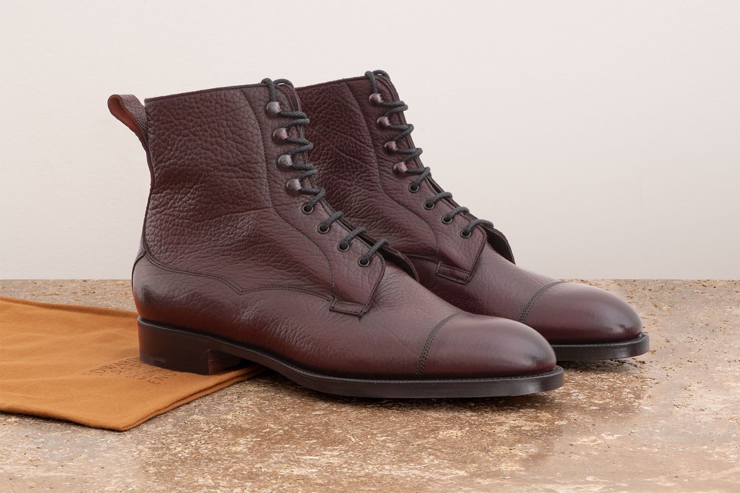 EDWARD GREEN Galway - Stivaletto Con Stringhe - Aubergine  GALWAY