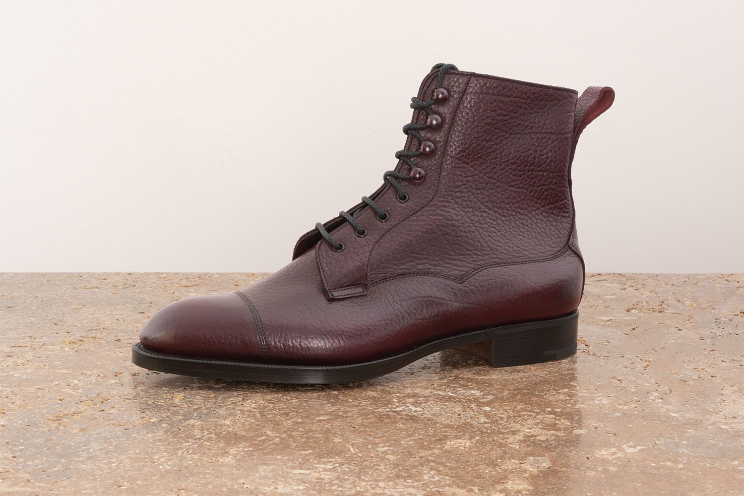 EDWARD GREEN Galway - Stivaletto Con Stringhe - Aubergine  GALWAY