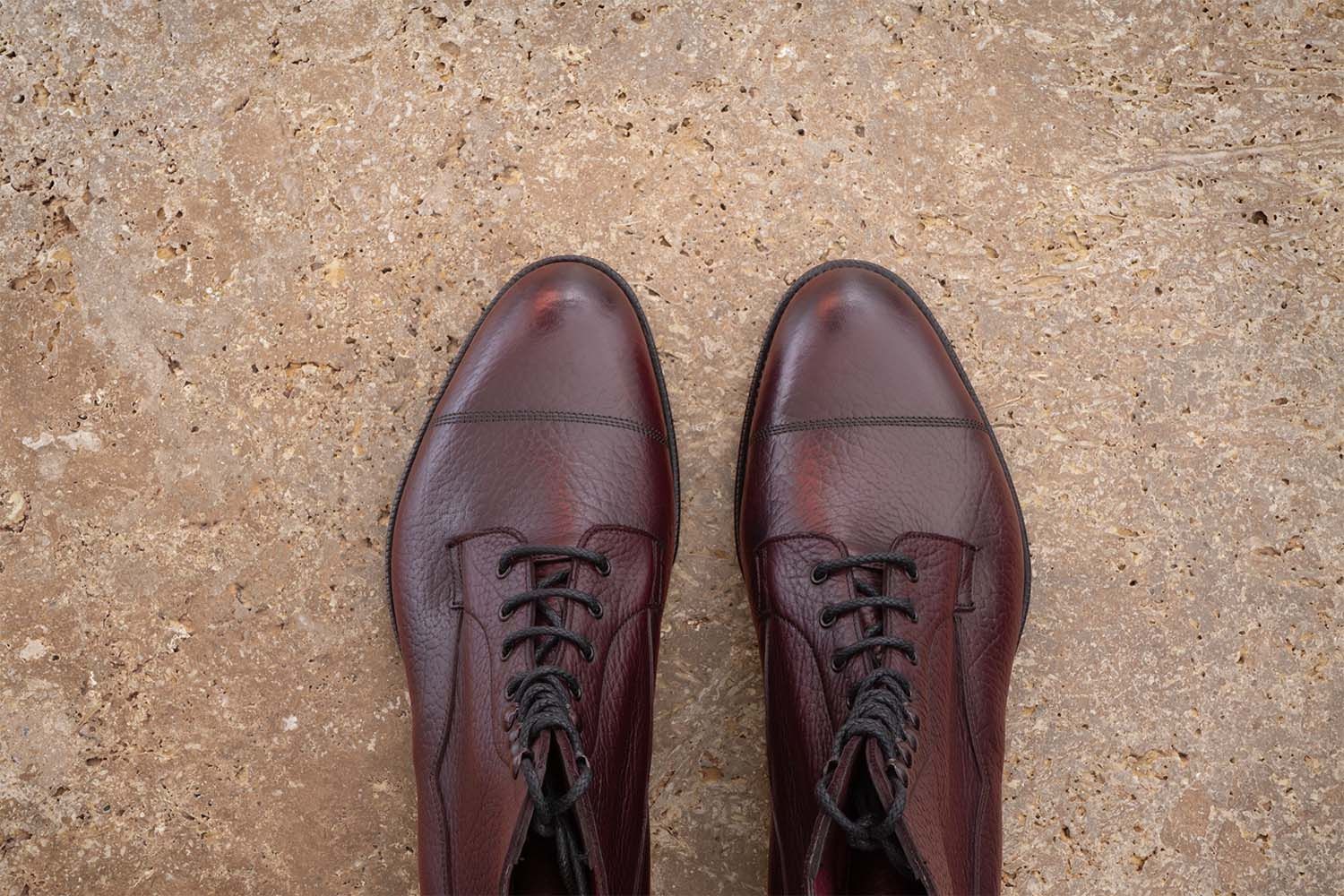 EDWARD GREEN Galway - Stivaletto Con Stringhe - Aubergine  GALWAY