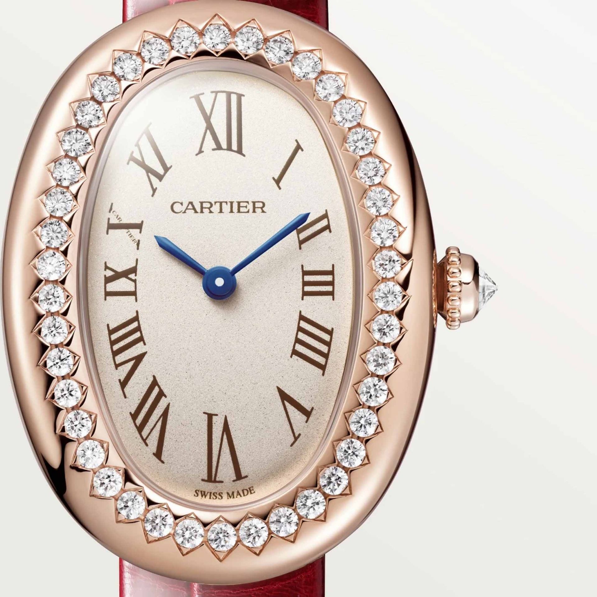 CARTIER Baignoire Modello Piccolo, Oro Rosa, Pelle 31.4 X 23.1 MM WJBA0053