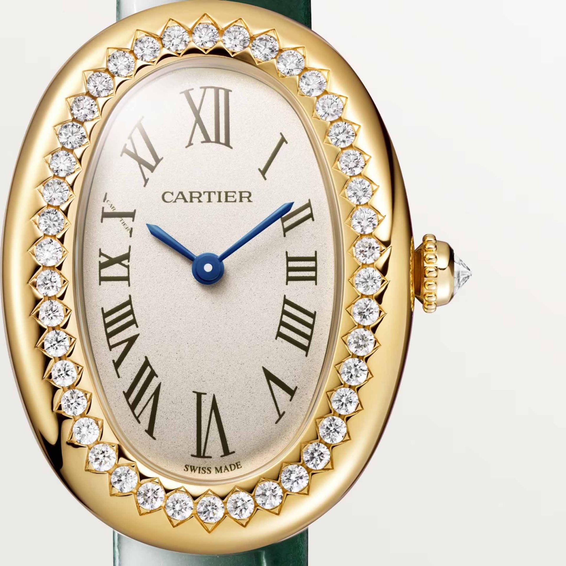 CARTIER Baignoire Modello Piccolo, Oro Giallo, Pelle 31,4 X 23,1 MM WJBA0054