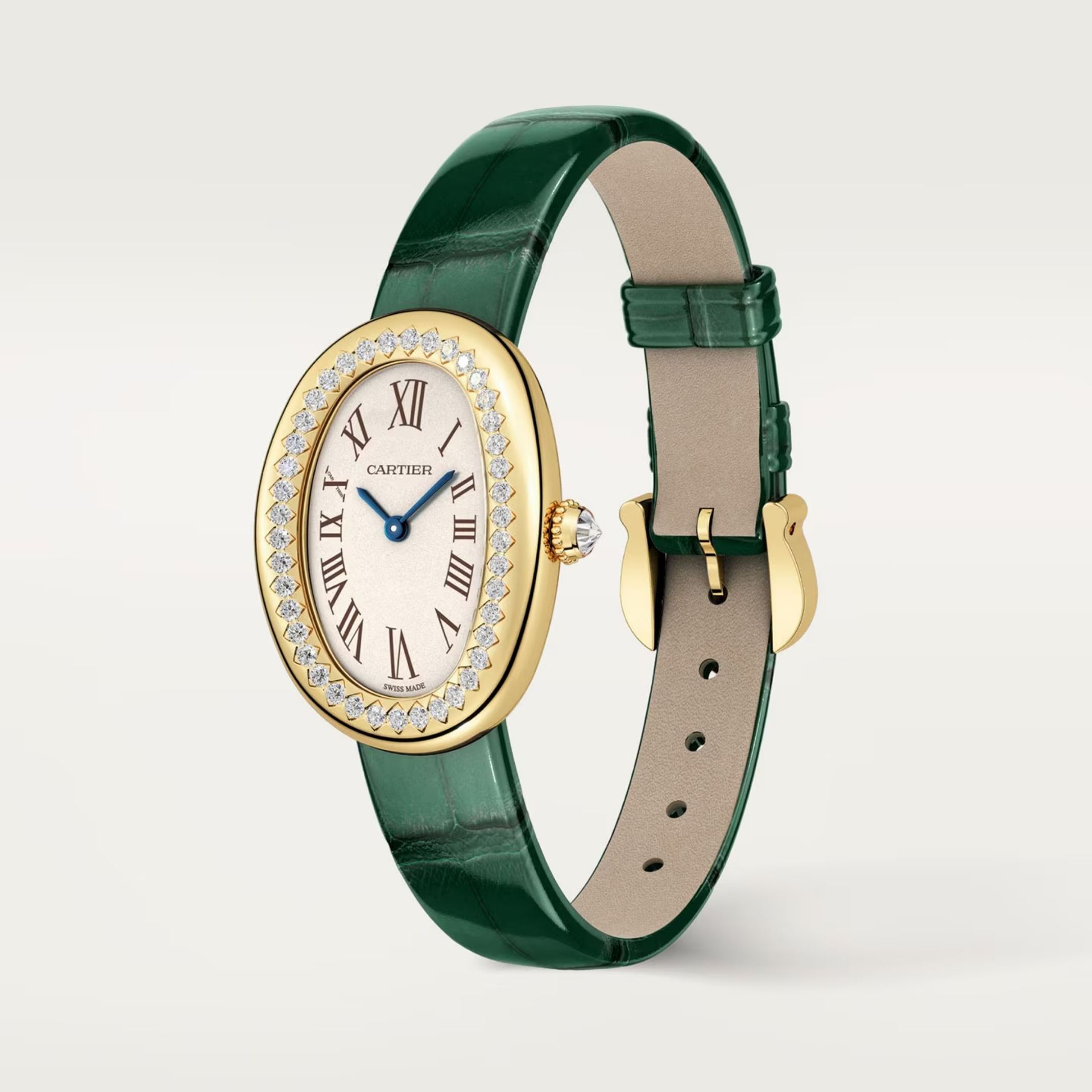 CARTIER Baignoire Modello Piccolo, Oro Giallo, Pelle 31,4 X 23,1 MM WJBA0054