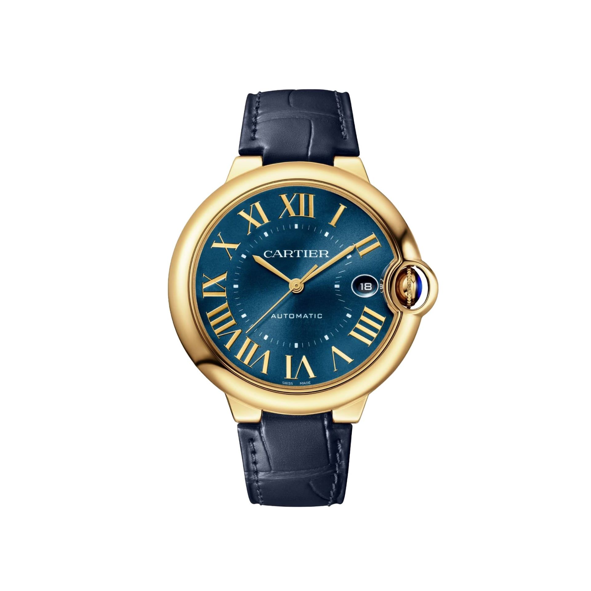 CARTIER Ballon Bleu De Cartier, Oro Giallo, Pelle 40 MM WGBB0063
