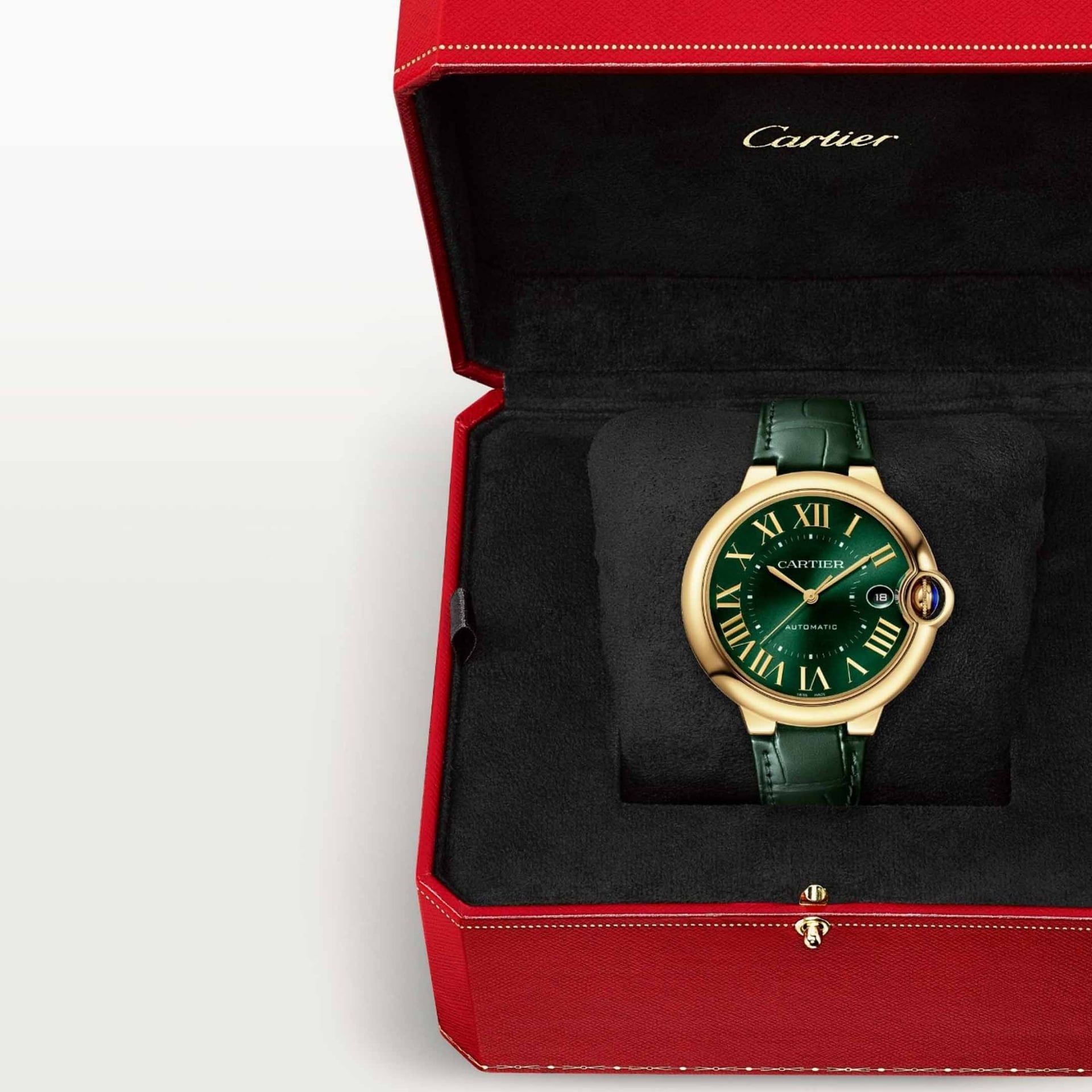 CARTIER Ballon Bleu De Cartier, Oro Giallo, Pelle 40 MM WGBB0062