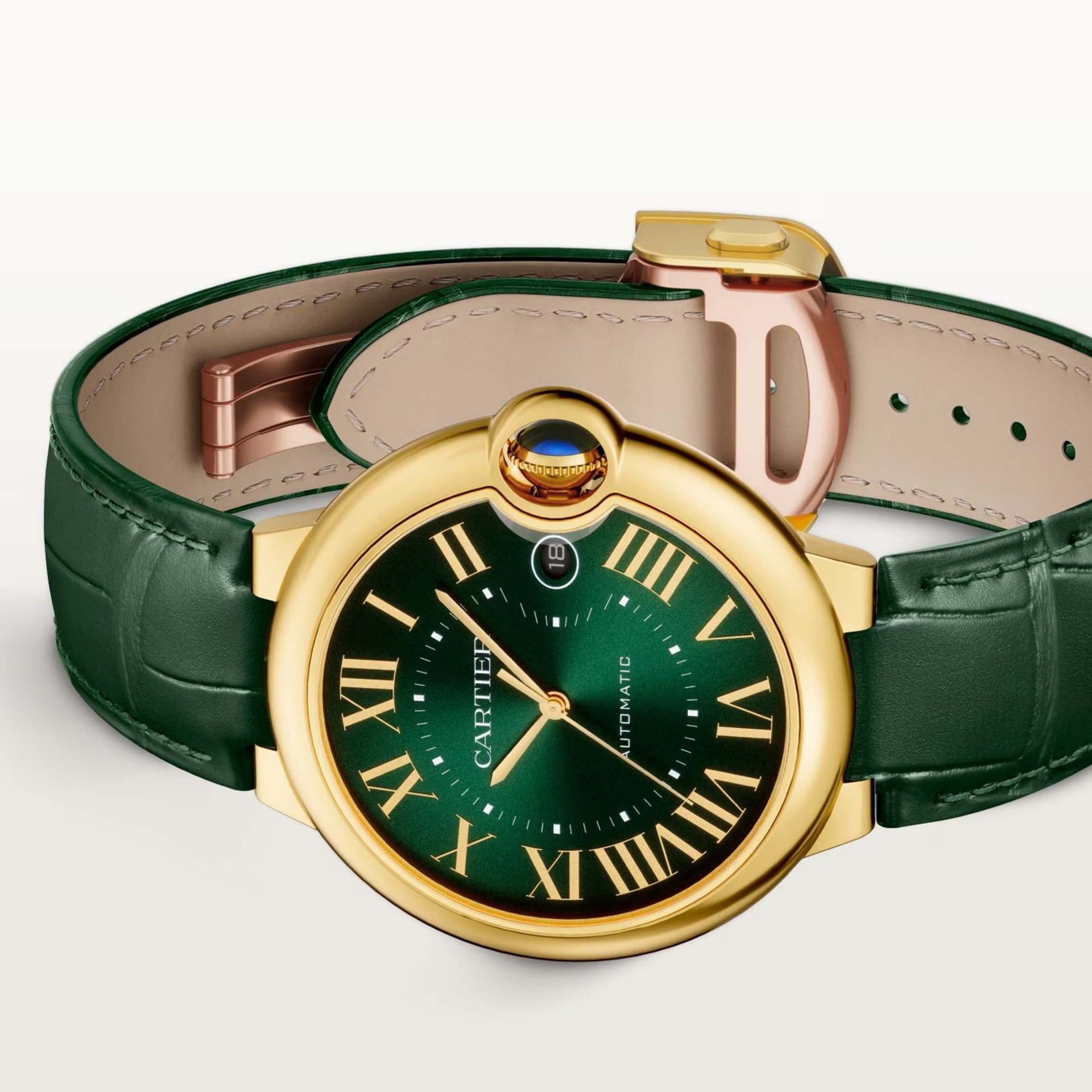 CARTIER Ballon Bleu De Cartier, Oro Giallo, Pelle 40 MM WGBB0062