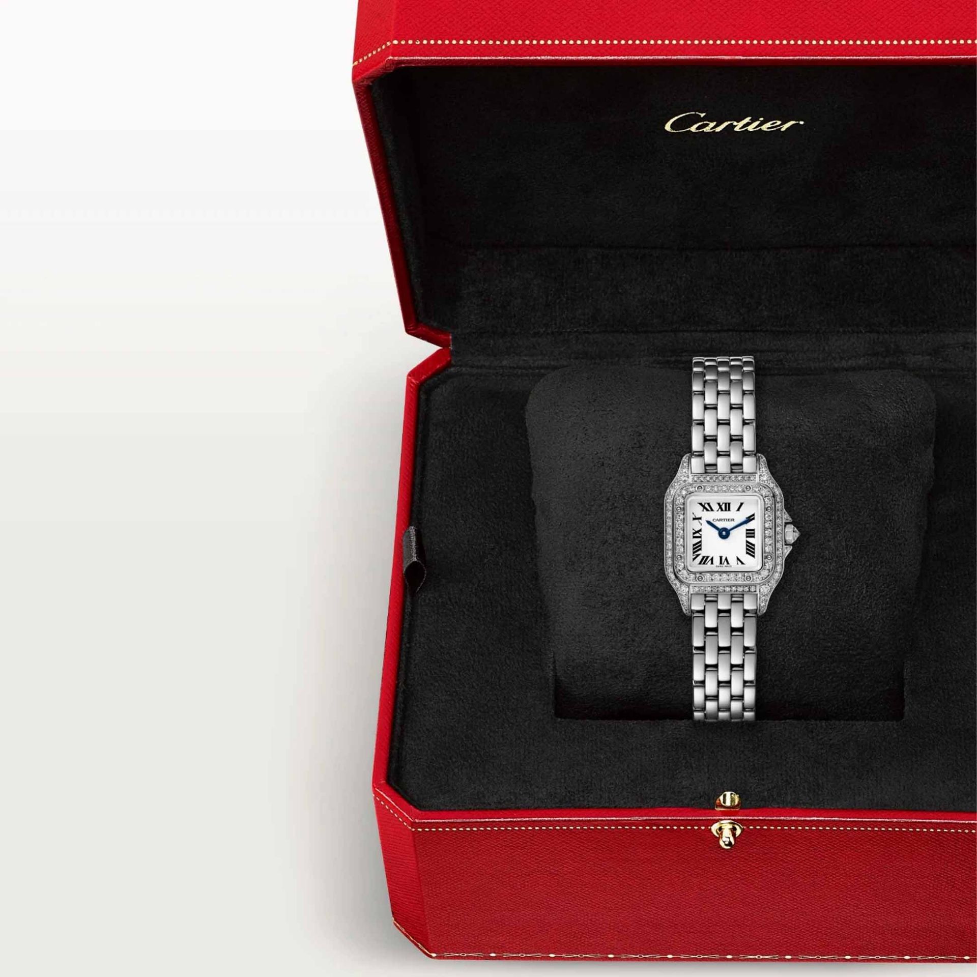 CARTIER Panthère De Cartier Modello Mini, Oro Bianco, Diamanti 25 X 20  MM WJPN0070