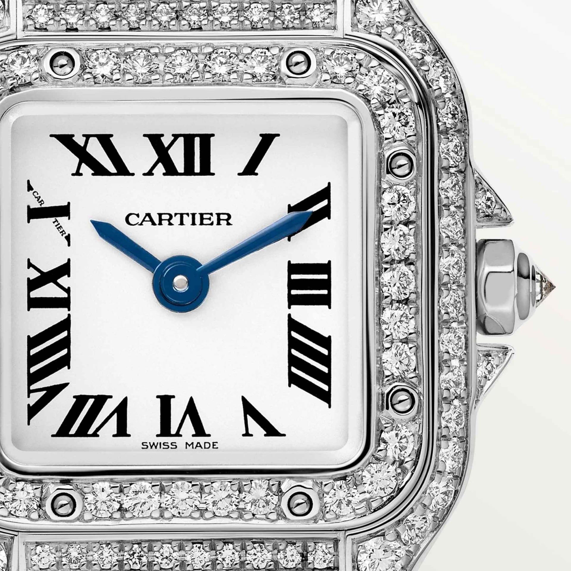 CARTIER Panthère De Cartier Modello Mini, Oro Bianco, Diamanti 25 X 20  MM WJPN0070