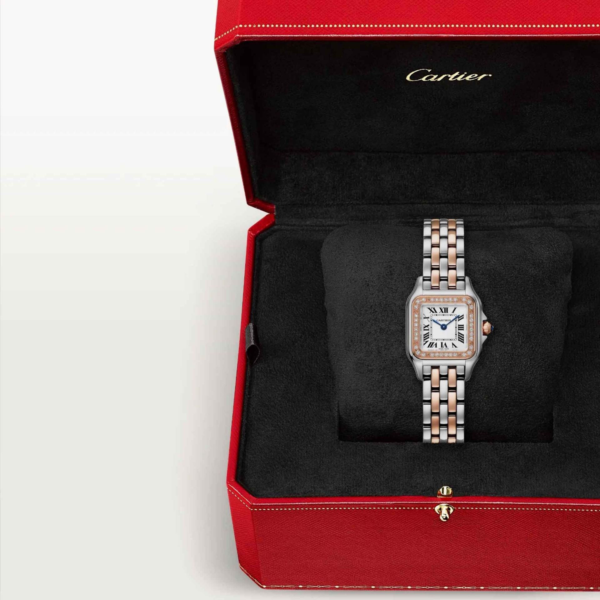 CARTIER Panthère De Cartier Modello Piccolo, Oro Rosa e Acciaio, Diamanti 22 X 30 MM W3PN0014