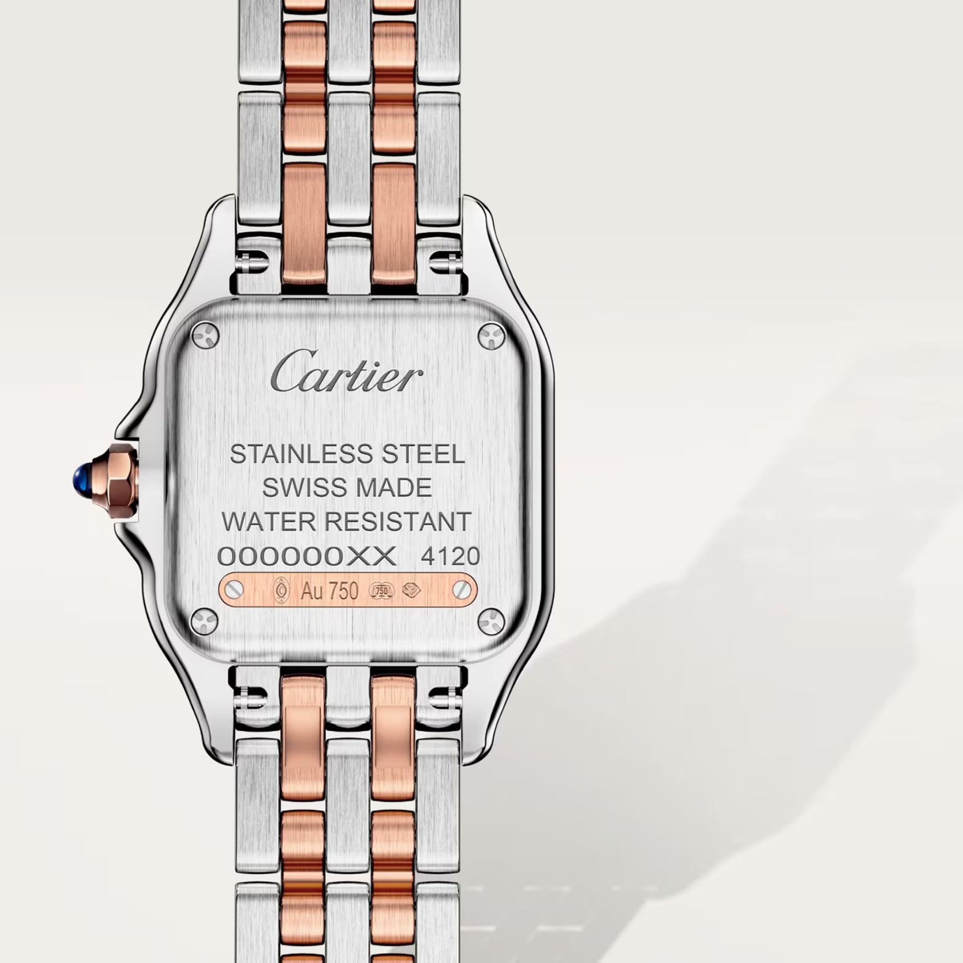 CARTIER Panthère De Cartier Modello Piccolo, Oro Rosa e Acciaio, Diamanti 22 X 30 MM W3PN0014