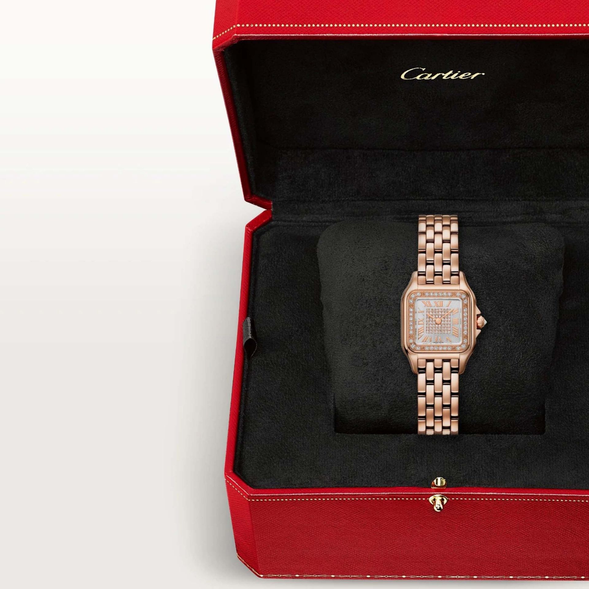 CARTIER Panthère De Cartier Modello Piccolo, Oro Rosa, Diamanti 30,3 x 22 MM WJPN0091