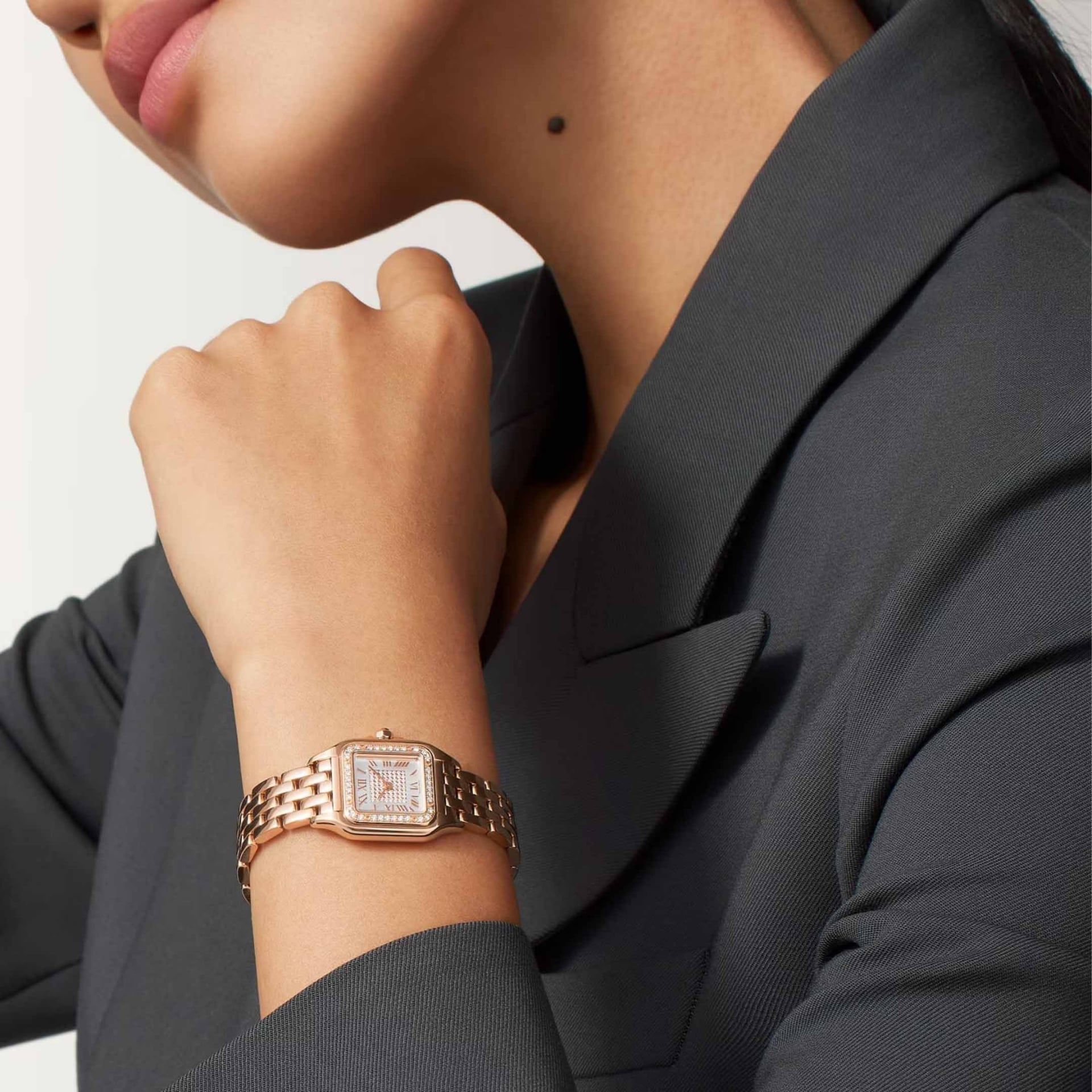 CARTIER Panthère De Cartier Modello Piccolo, Oro Rosa, Diamanti 30,3 x 22 MM WJPN0091