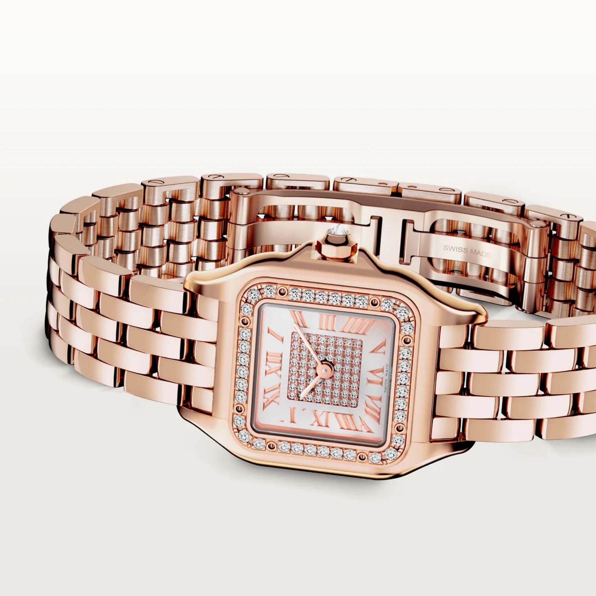 CARTIER Panthère De Cartier Modello Piccolo, Oro Rosa, Diamanti 30,3 x 22 MM WJPN0091