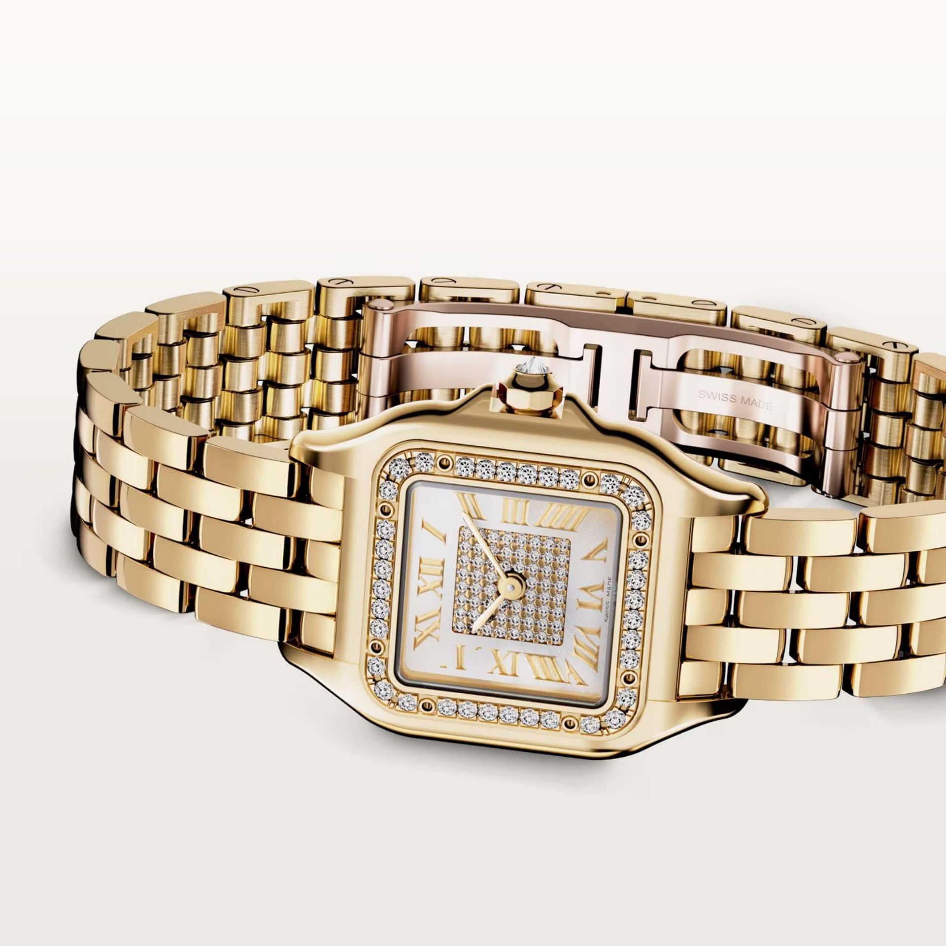 CARTIER Panthère De Cartier Modello Piccolo, Oro Giallo, Diamanti 30,3 x 22 MM WJPN0094