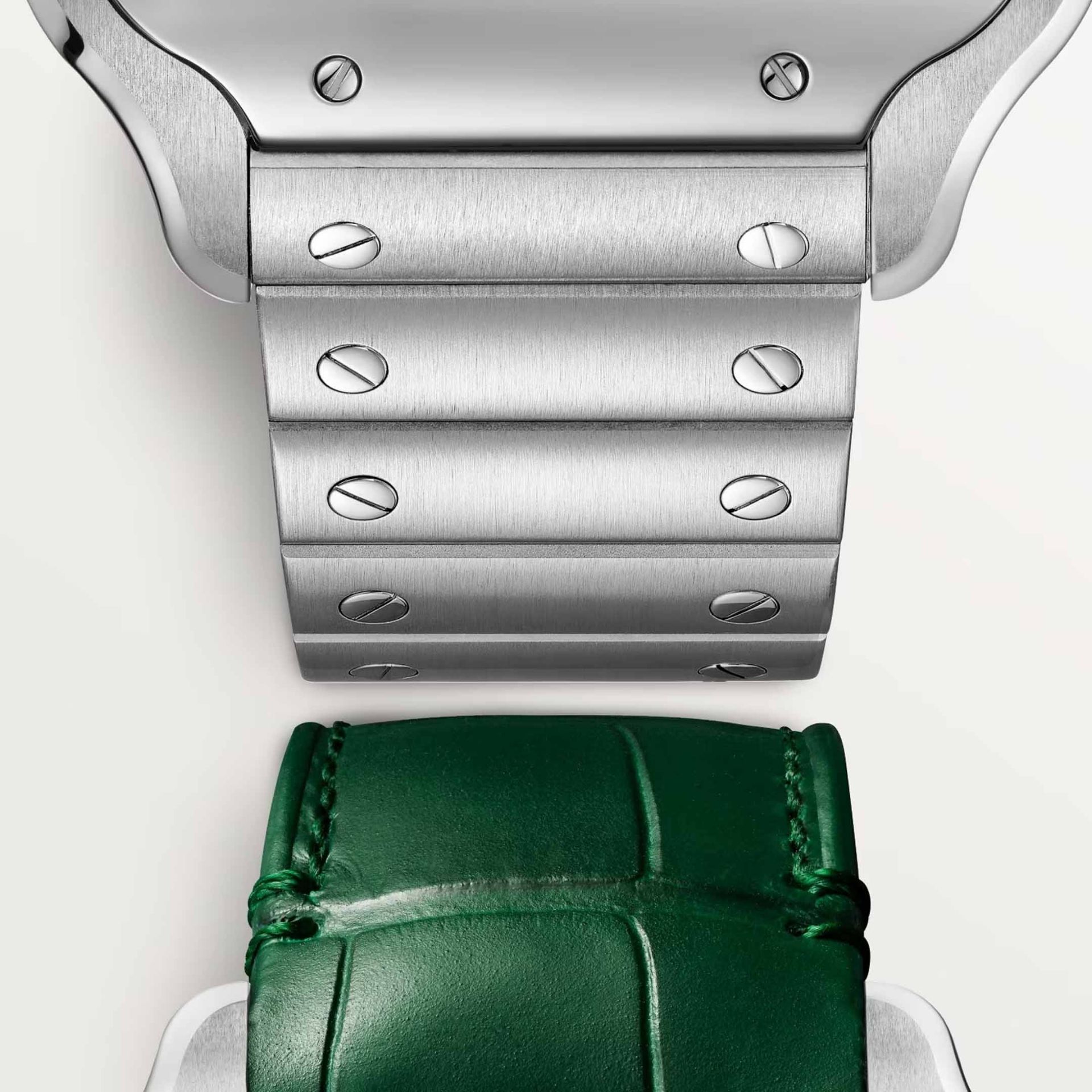 CARTIER Santos De Cartier Scheletrato Modello Grande, Acciaio 39.8 MM WHSA0028